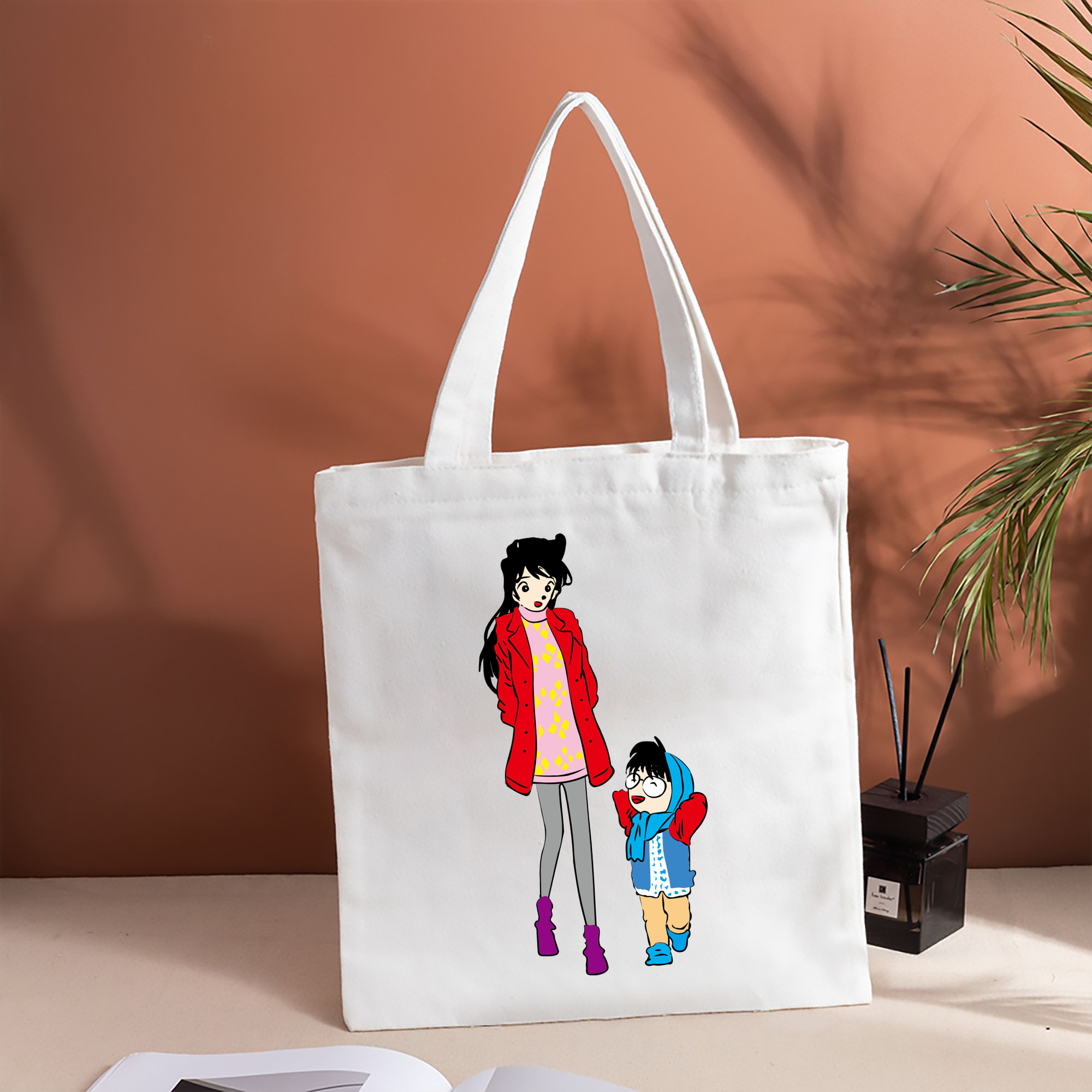名探偵コナン 江戸川 コナン Detective Conan Conan Edogawa 縦型キャンバス生地手提げバッグ　トートバッグ