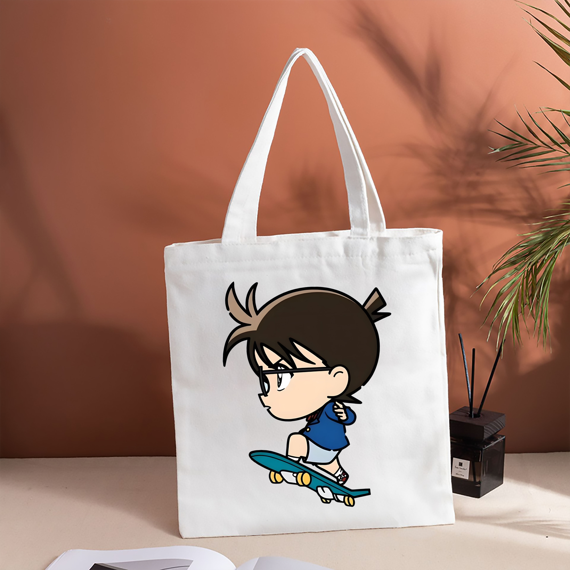 名探偵コナン 江戸川 コナン Detective Conan Conan Edogawa 縦型キャンバス生地手提げバッグ　トートバッグ
