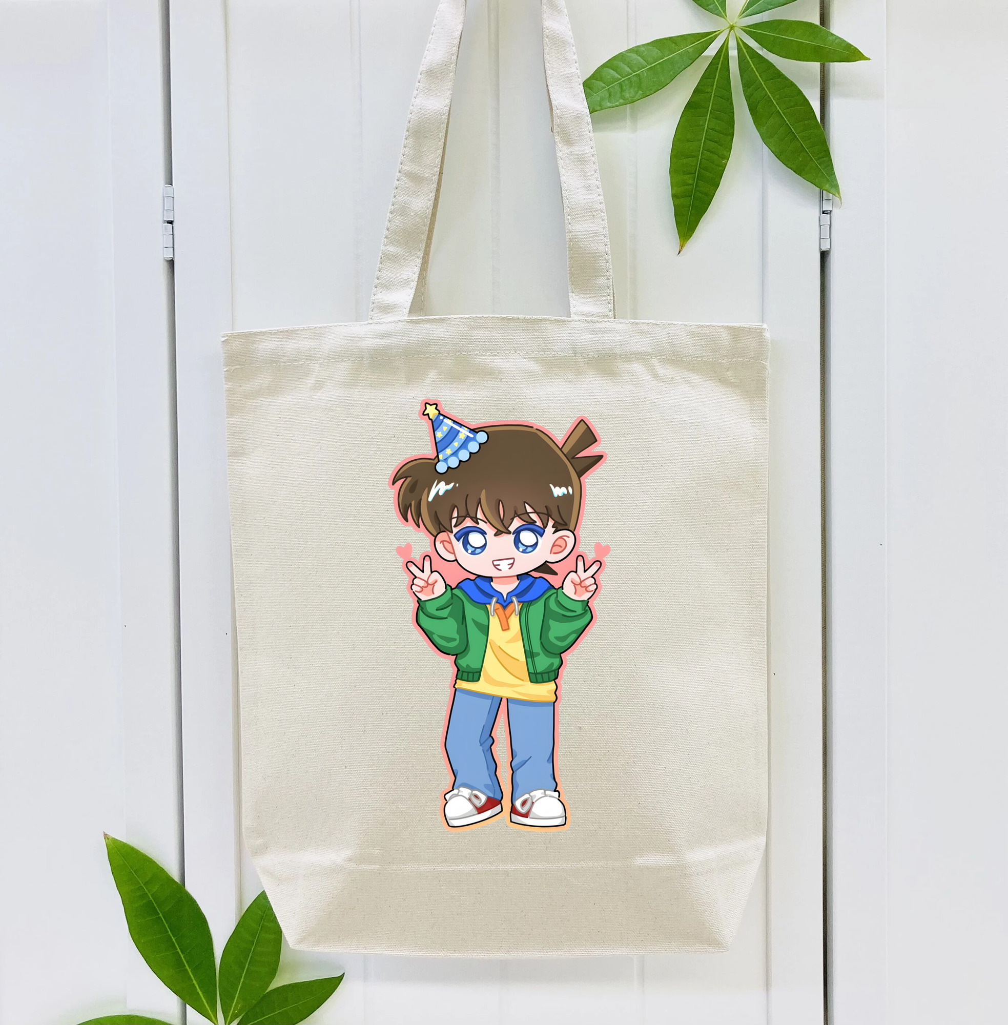 名探偵コナン 江戸川 コナン Detective Conan Conan Edogawa 縦型キャンバス生地手提げバッグ　トートバッグ