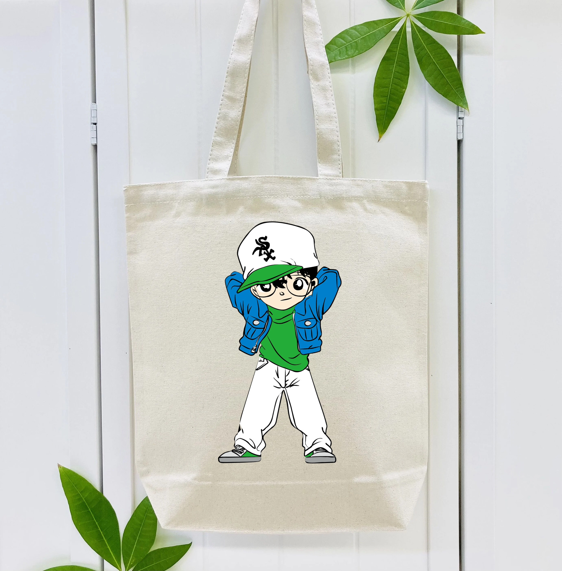 名探偵コナン 江戸川 コナン Detective Conan Conan Edogawa 縦型キャンバス生地手提げバッグ　トートバッグ