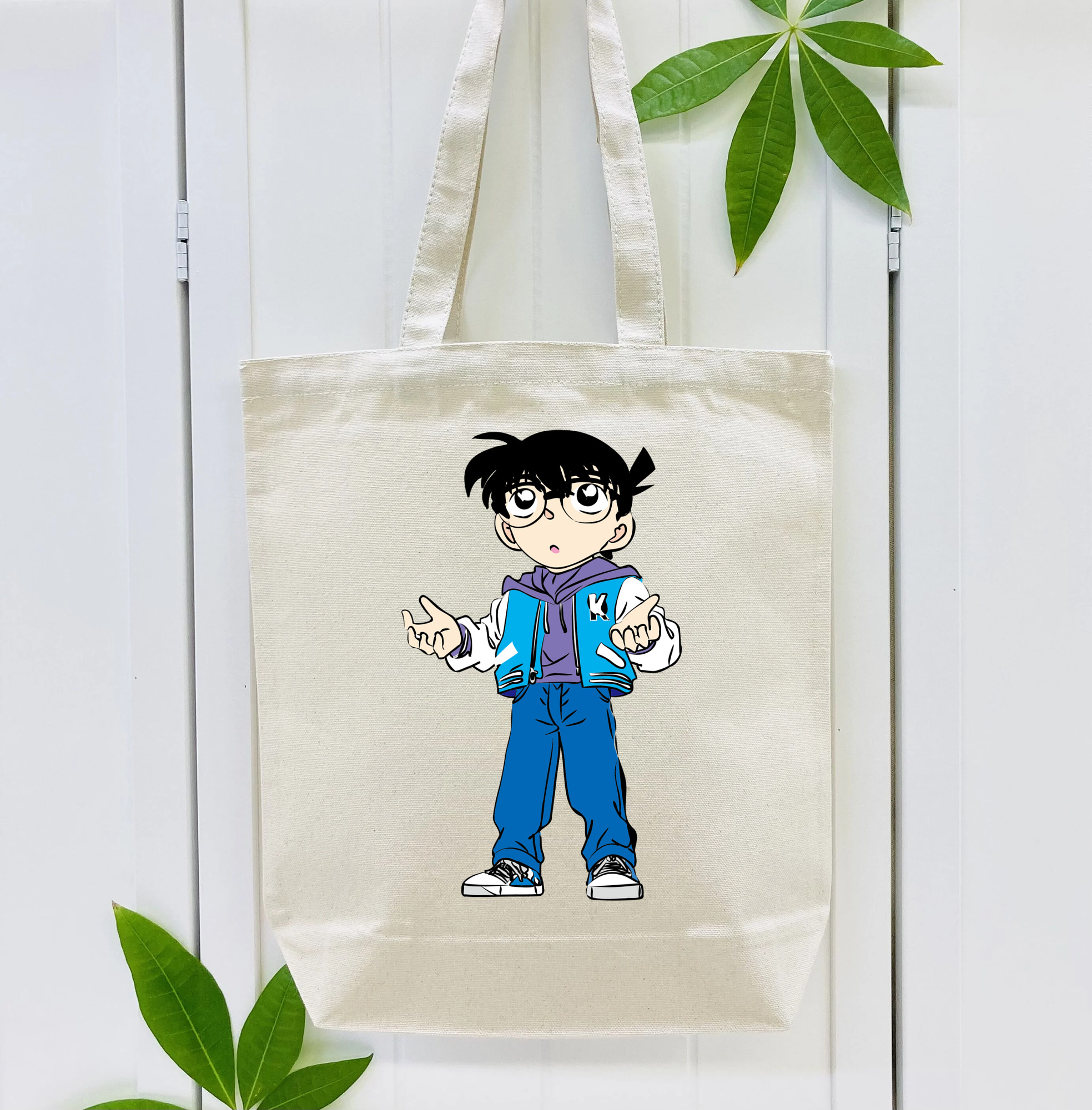 名探偵コナン 江戸川 コナン Detective Conan Conan Edogawa 縦型キャンバス生地手提げバッグ　トートバッグ