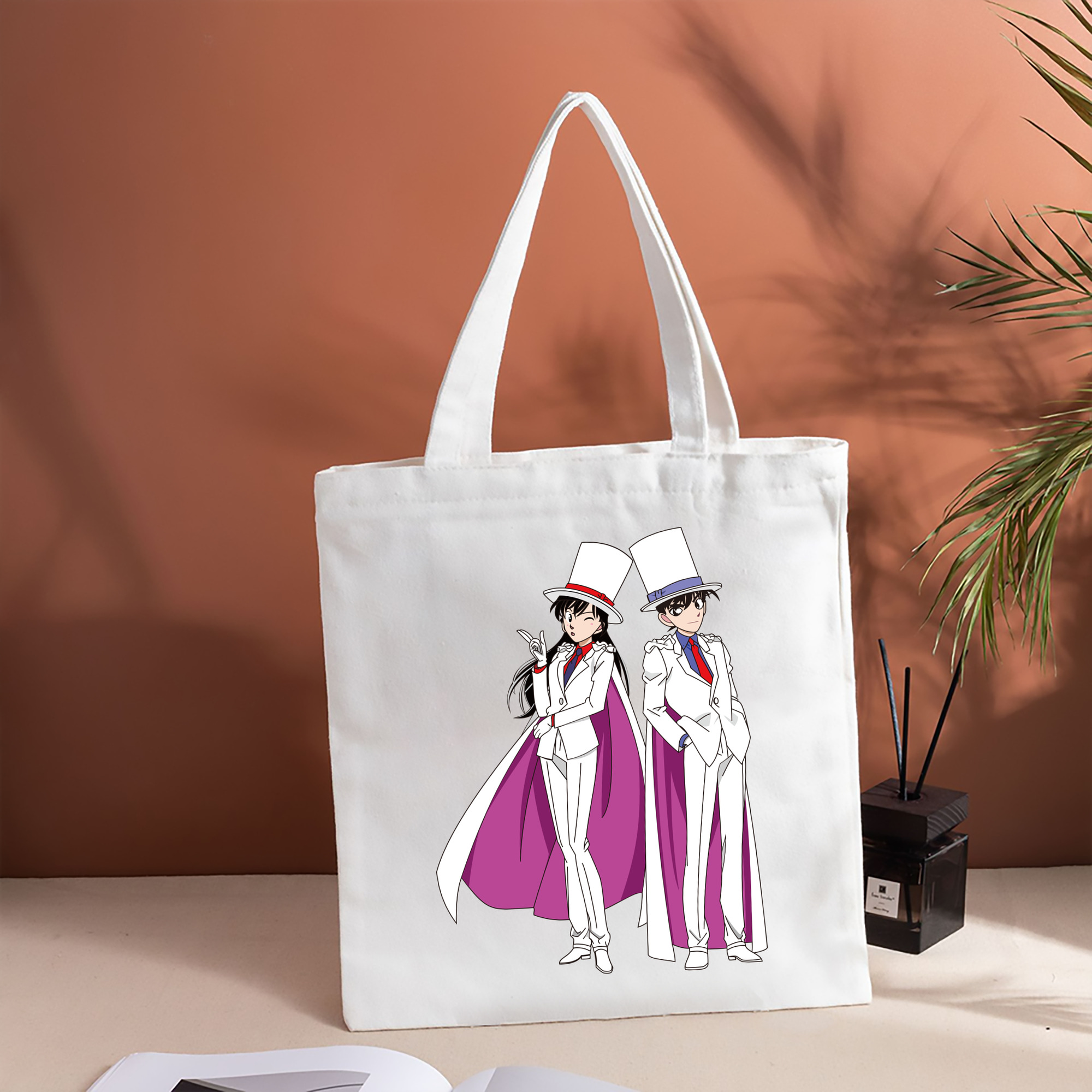 名探偵コナン くろば かいと Detective Conan Kuroba Kaito 縦型キャンバス生地手提げバッグ　トートバッグ