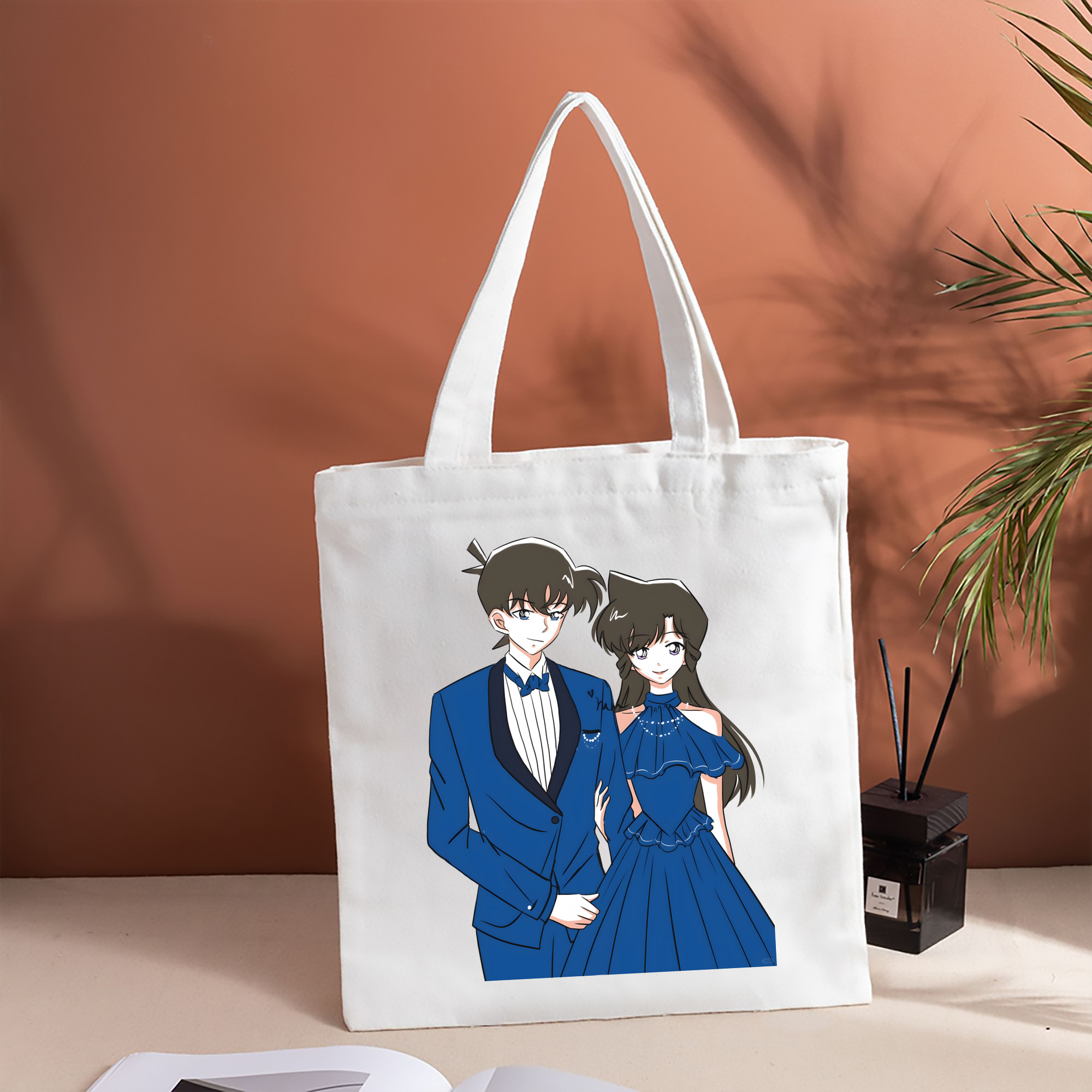名探偵コナン 江戸川 コナン Detective Conan Conan Edogawa 縦型キャンバス生地手提げバッグ　トートバッグ