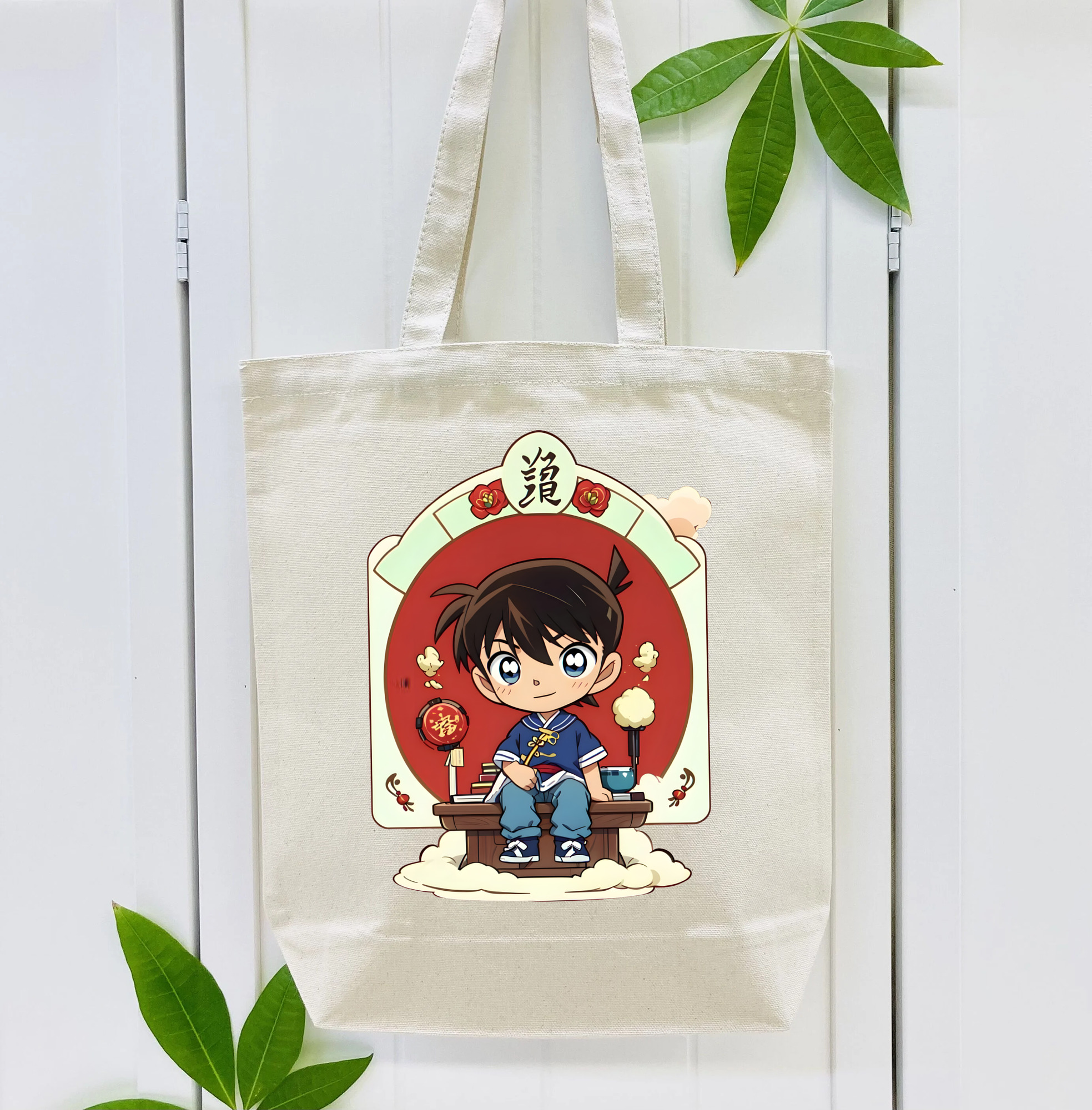 名探偵コナン 江戸川 コナン Detective Conan Conan Edogawa 縦型キャンバス生地手提げバッグ　トートバッグ