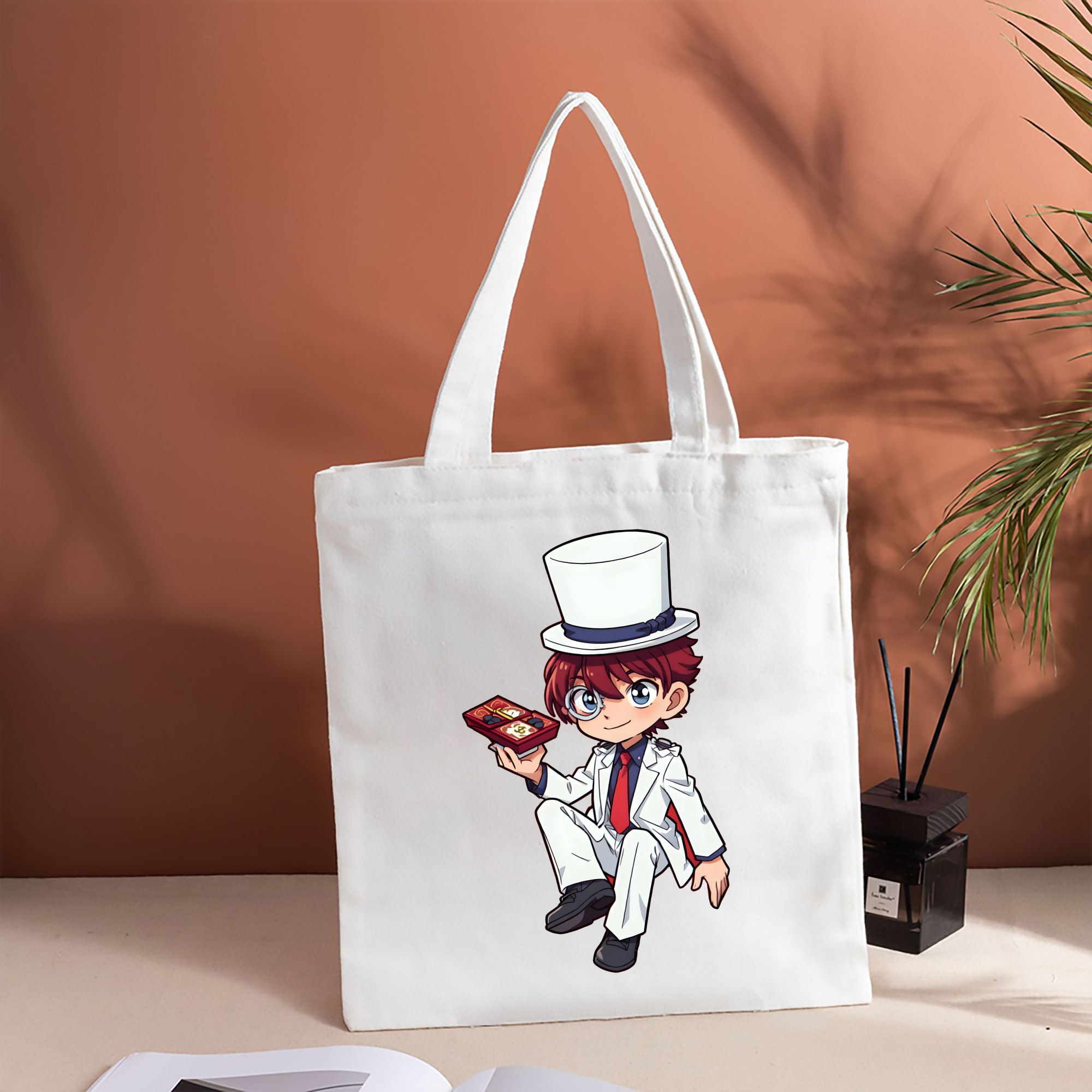 名探偵コナン くろば かいと Detective Conan Kuroba Kaito 縦型キャンバス生地手提げバッグ　トートバッグ