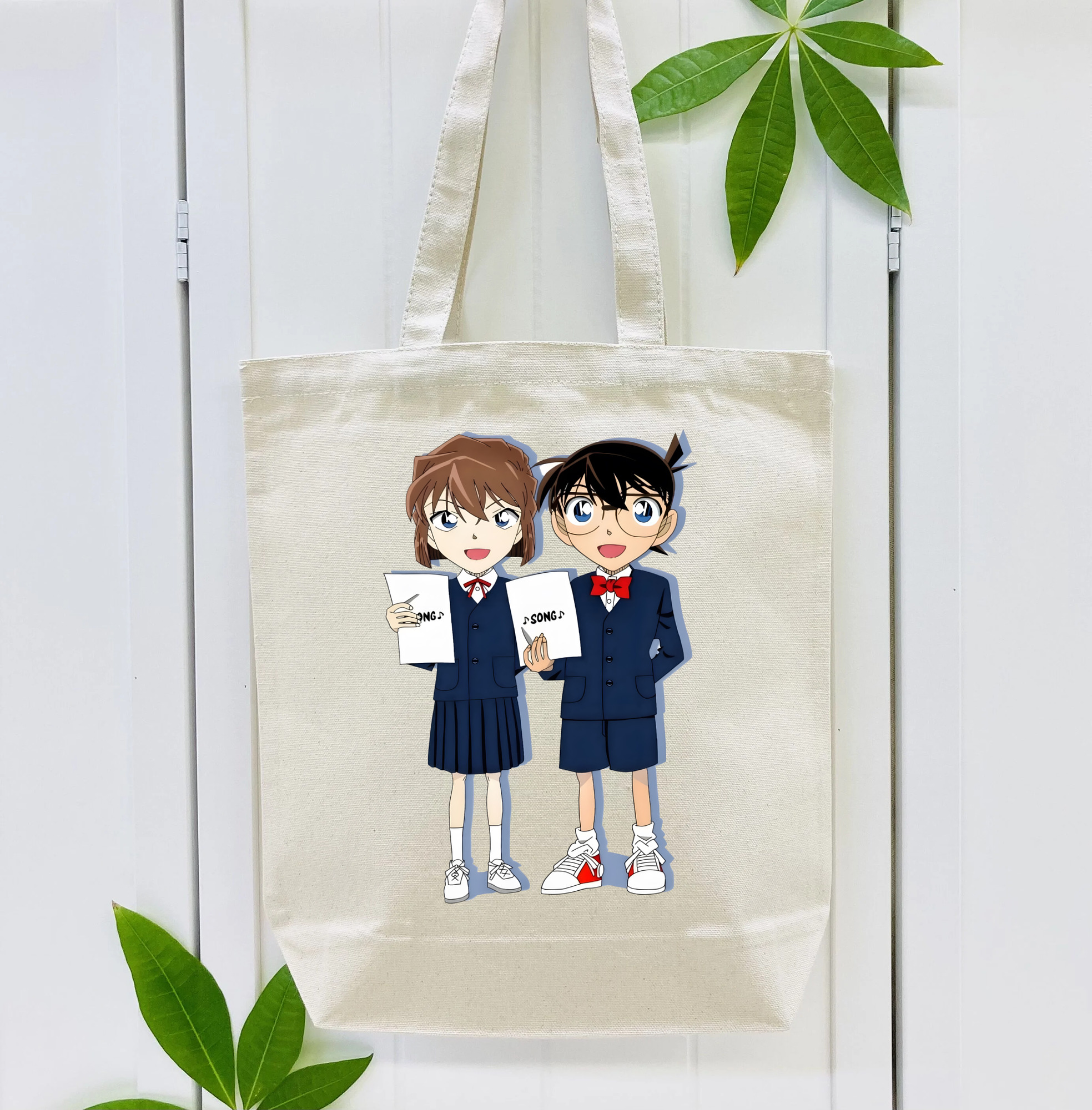 名探偵コナン 灰原 哀 はいばら あい Detective Conan Anita Hailey、Vi Graythorn Haibara Ai 縦型キャンバス生地手提げバッグ　トートバッグ