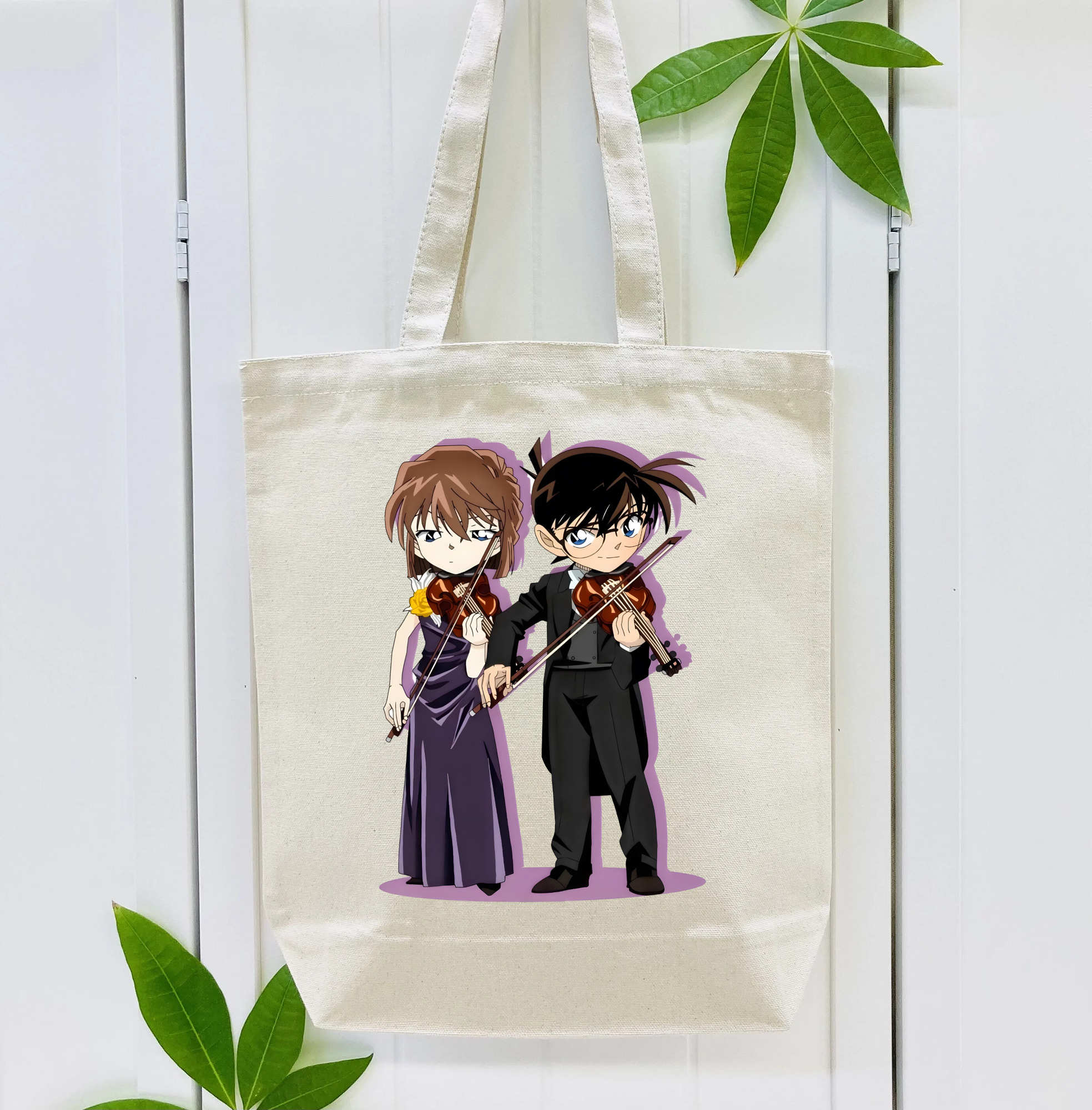 名探偵コナン 灰原 哀 はいばら あい Detective Conan Anita Hailey、Vi Graythorn Haibara Ai 縦型キャンバス生地手提げバッグ　トートバッグ