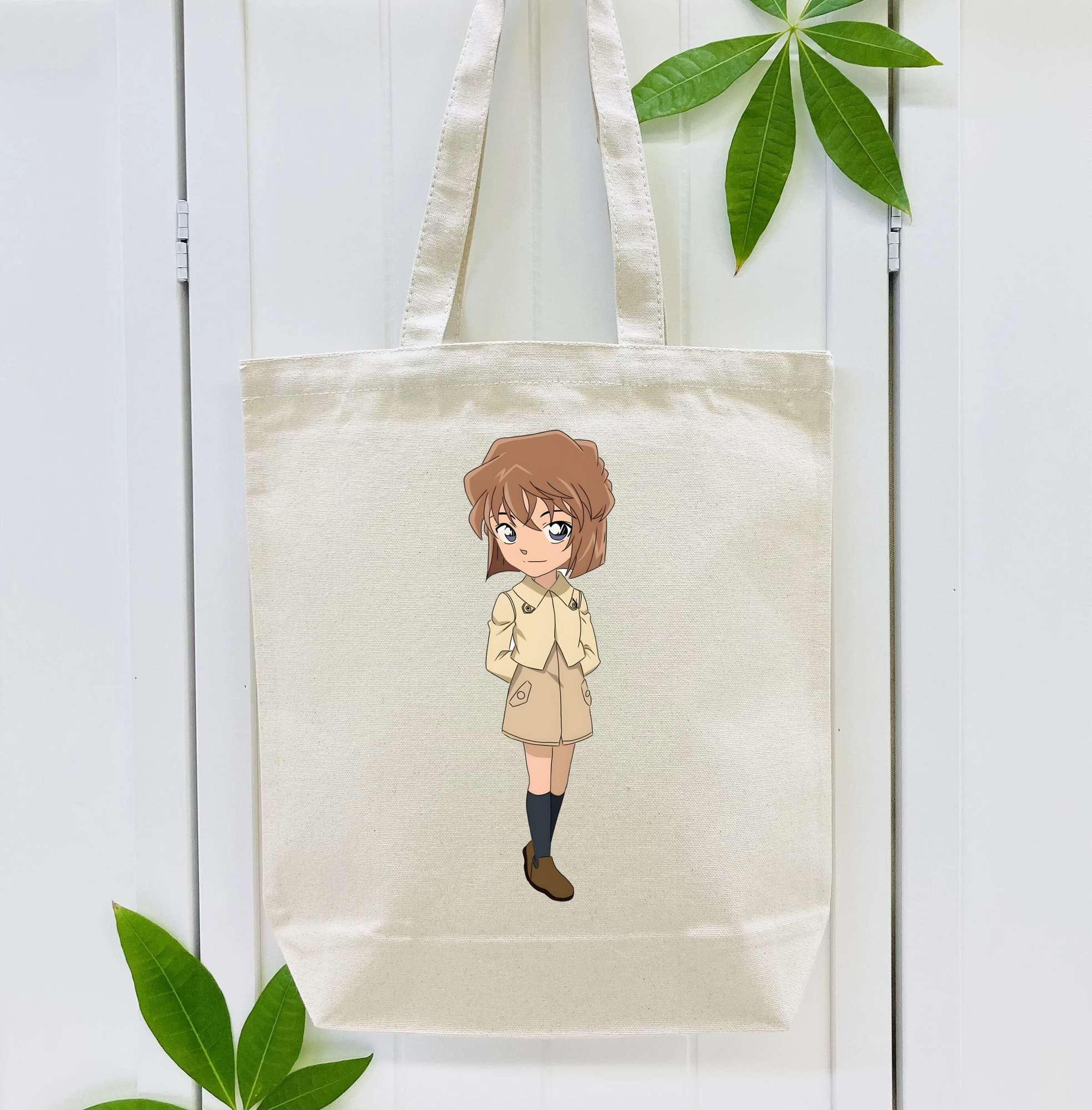 名探偵コナン 灰原 哀 はいばら あい Detective Conan Anita Hailey、Vi Graythorn Haibara Ai 縦型キャンバス生地手提げバッグ　トートバッグ