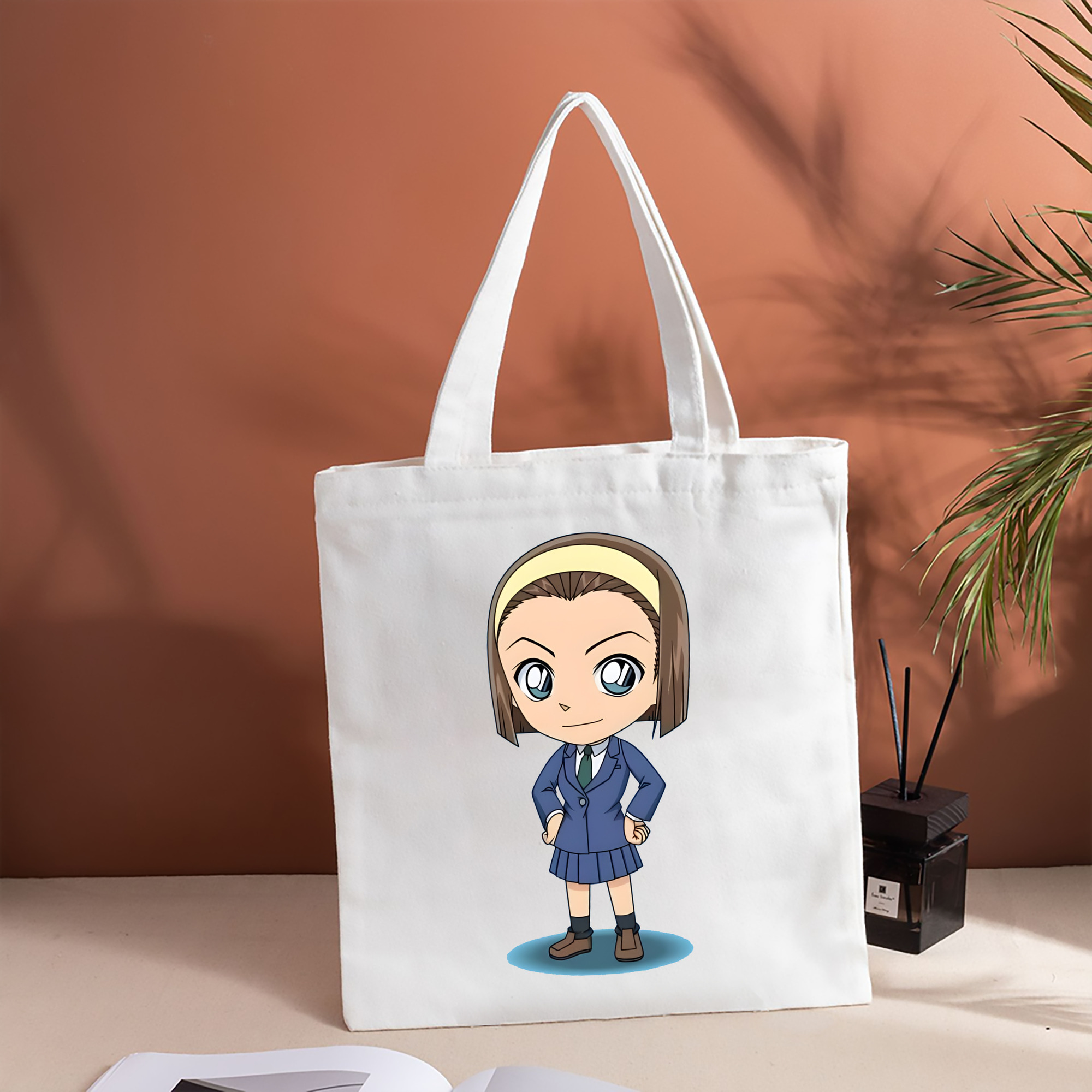 名探偵コナン 吉田 歩美 よしだ あゆみ Detective Conan my Yeager 縦型キャンバス生地手提げバッグ　トートバッグ