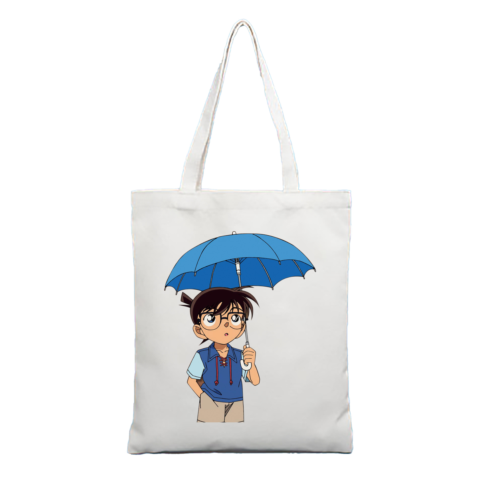 （画像用） 名探偵コナン 江戸川 コナン Detective Conan Conan Edogawa 縦型キャンバス生地手提げバッグ　トートバッグ