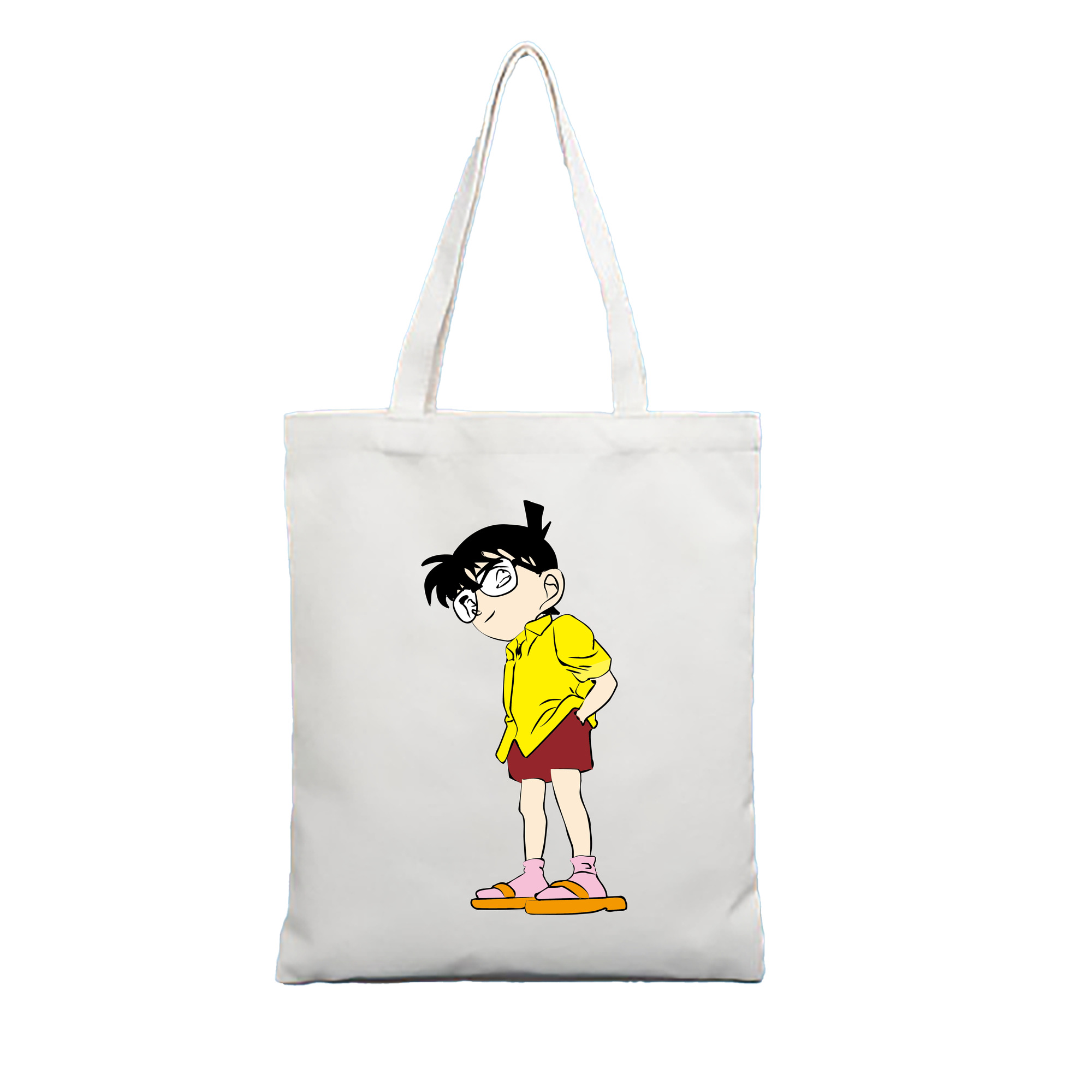 （画像用） 名探偵コナン 江戸川 コナン Detective Conan Conan Edogawa 縦型キャンバス生地手提げバッグ　トートバッグ