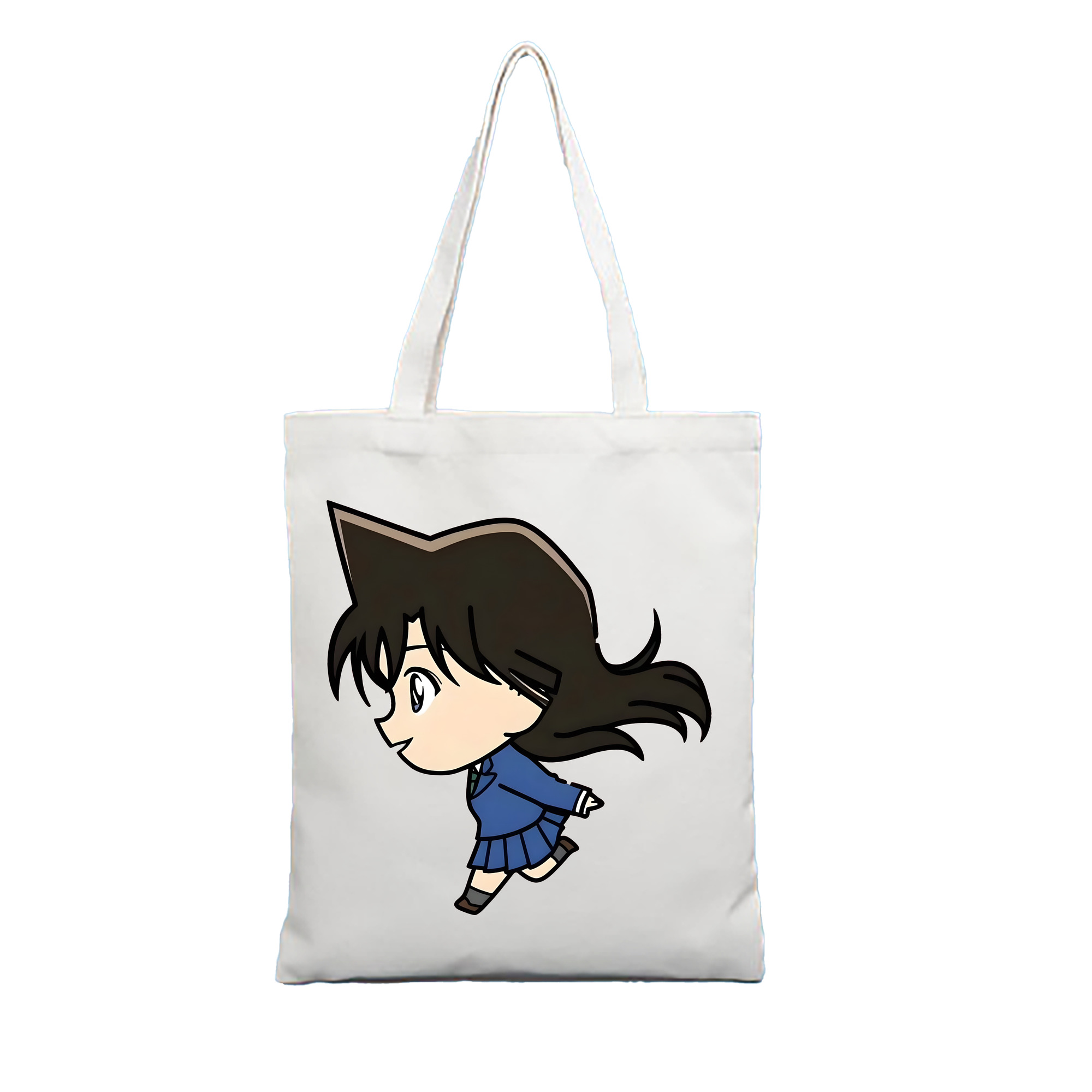 （画像用） 名探偵コナン 毛利 蘭 もうり らん、モーリ ラン Detective Conan Rachel Moore 縦型キャンバス生地手提げバッグ　トートバッグ