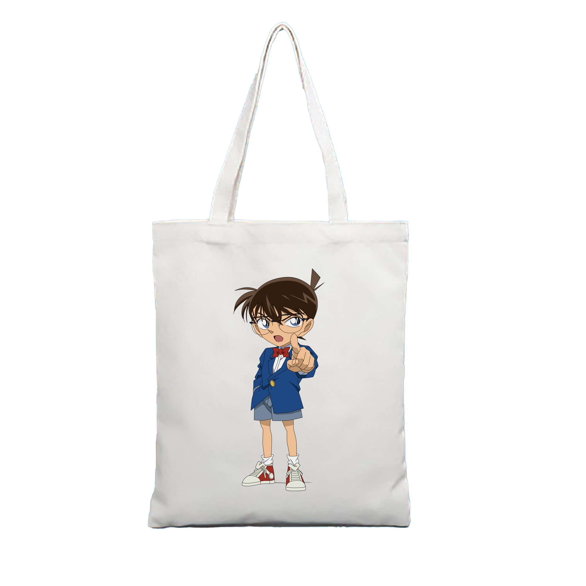 （画像用） 名探偵コナン 江戸川 コナン Detective Conan Conan Edogawa 縦型キャンバス生地手提げバッグ　トートバッグ