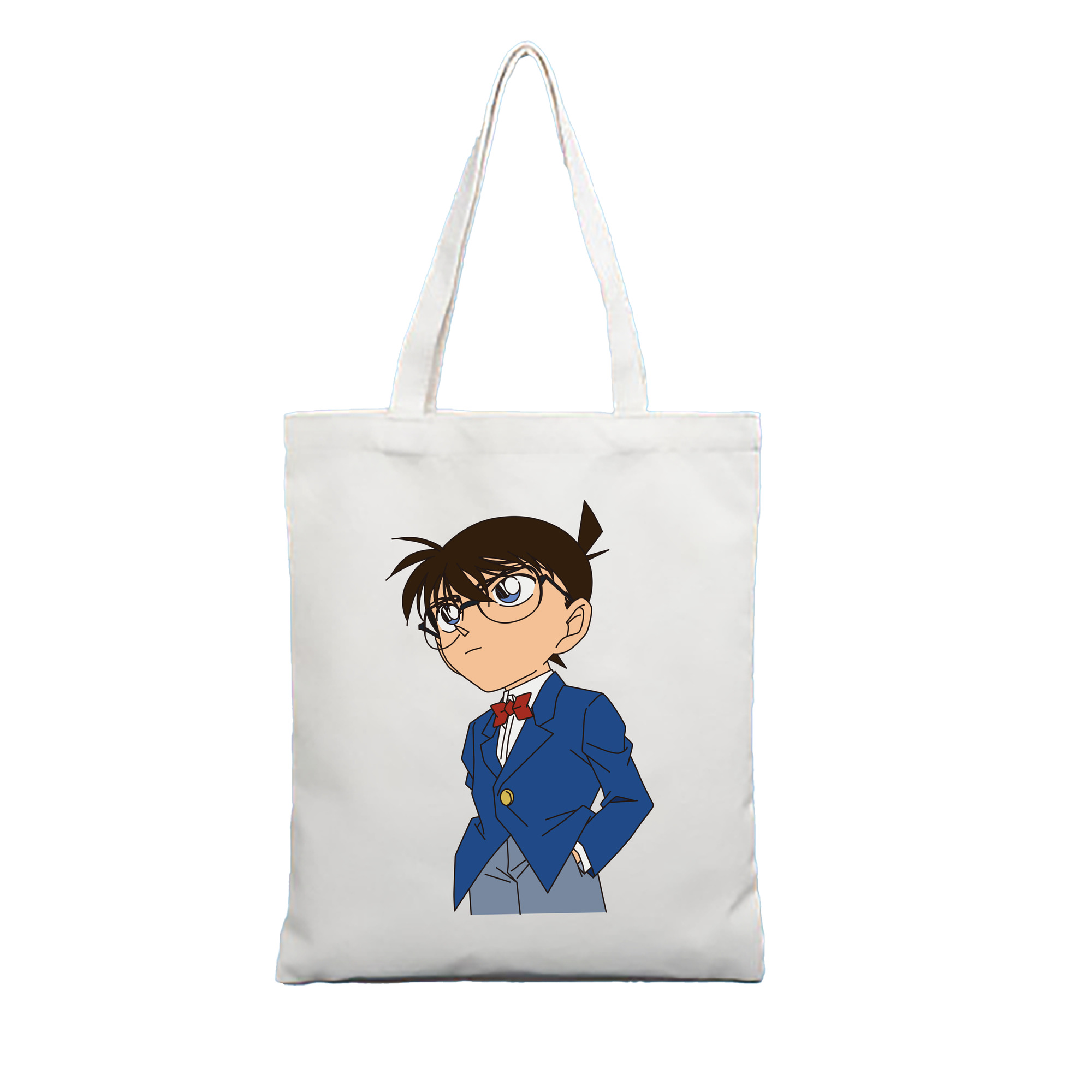 （画像用） 名探偵コナン 江戸川 コナン Detective Conan Conan Edogawa 縦型キャンバス生地手提げバッグ　トートバッグ