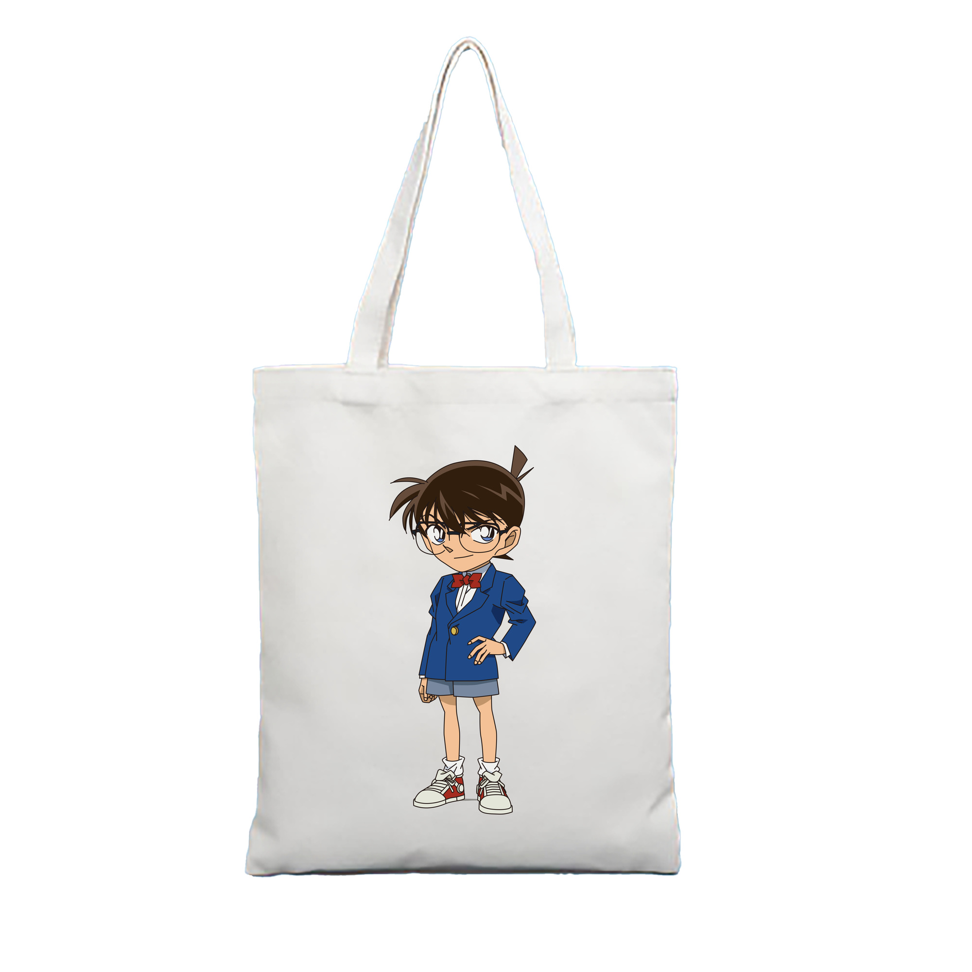 （画像用） 名探偵コナン 江戸川 コナン Detective Conan Conan Edogawa 縦型キャンバス生地手提げバッグ　トートバッグ