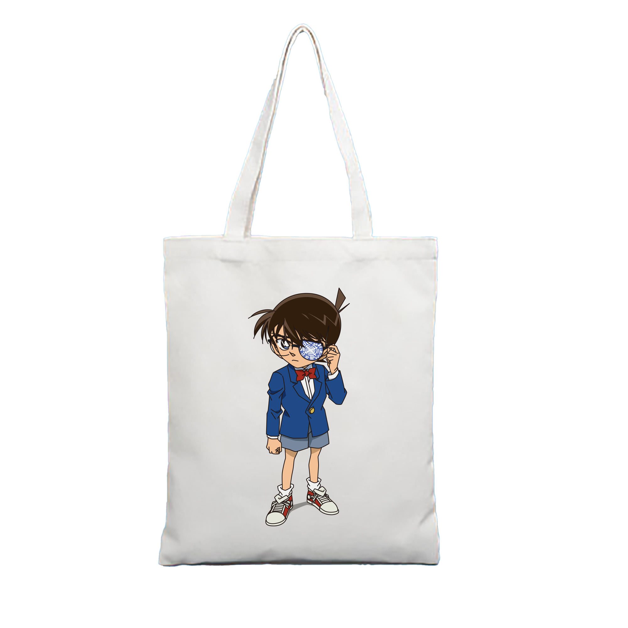 （画像用） 名探偵コナン 江戸川 コナン Detective Conan Conan Edogawa 縦型キャンバス生地手提げバッグ　トートバッグ