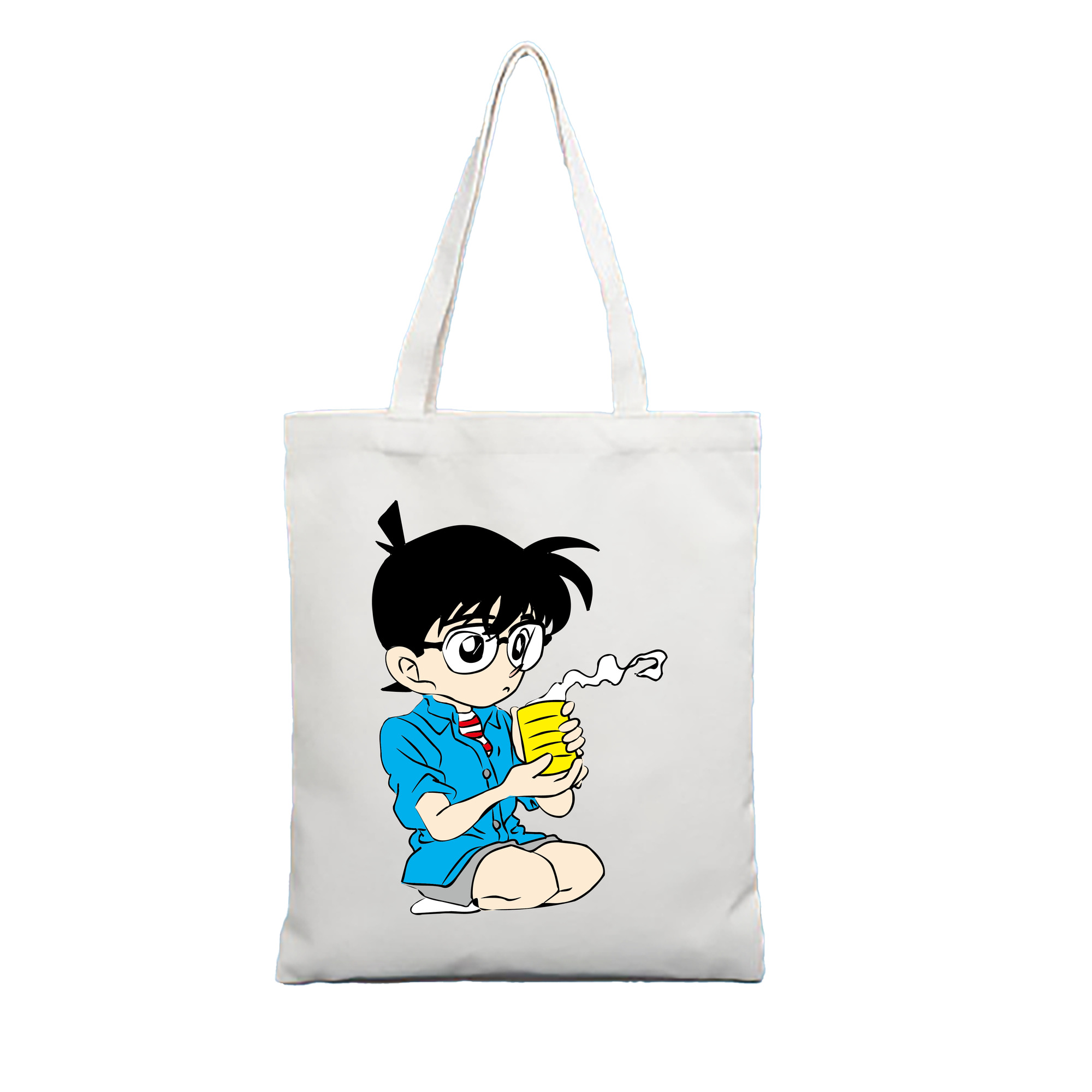 （画像用） 名探偵コナン 江戸川 コナン Detective Conan Conan Edogawa 縦型キャンバス生地手提げバッグ　トートバッグ