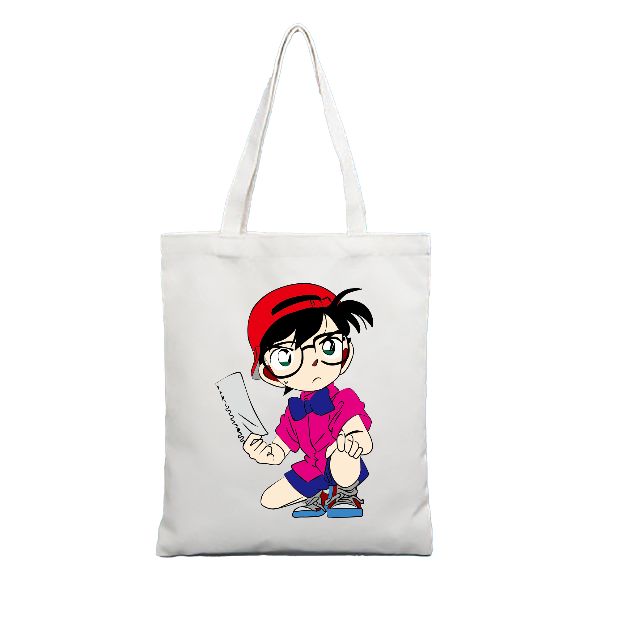（画像用） 名探偵コナン 江戸川 コナン Detective Conan Conan Edogawa 縦型キャンバス生地手提げバッグ　トートバッグ
