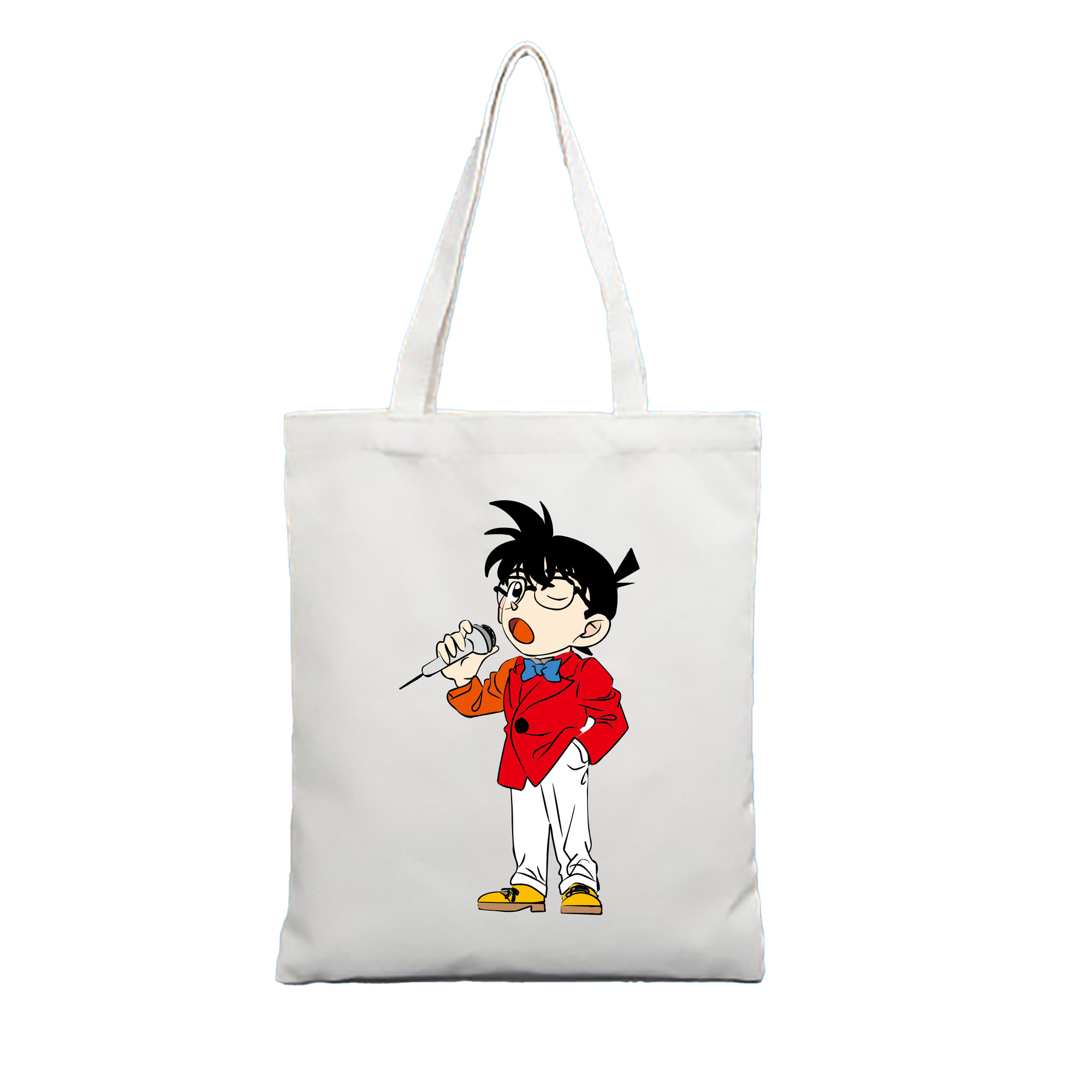 （画像用） 名探偵コナン 江戸川 コナン Detective Conan Conan Edogawa 縦型キャンバス生地手提げバッグ　トートバッグ