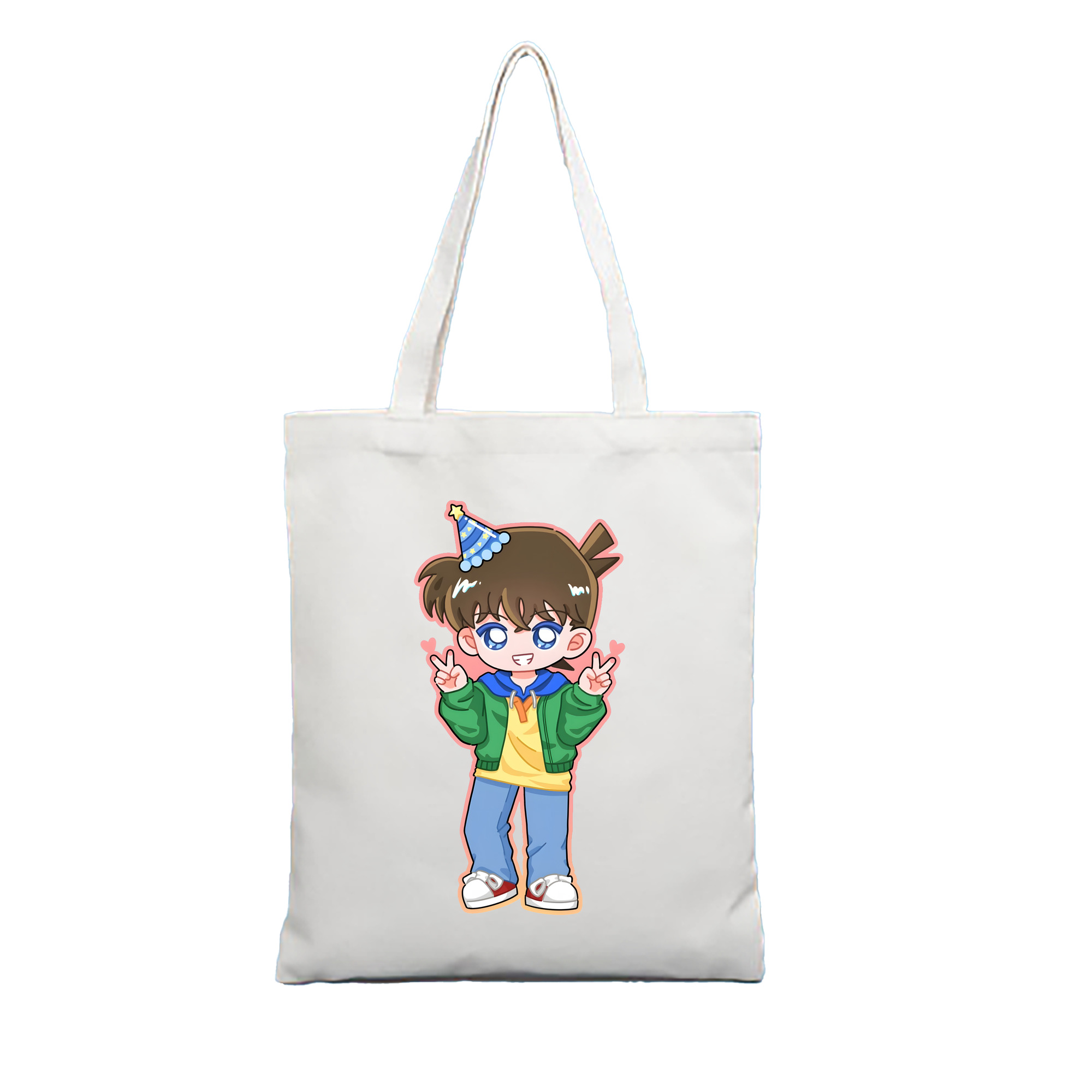 （画像用） 名探偵コナン 江戸川 コナン Detective Conan Conan Edogawa 縦型キャンバス生地手提げバッグ　トートバッグ