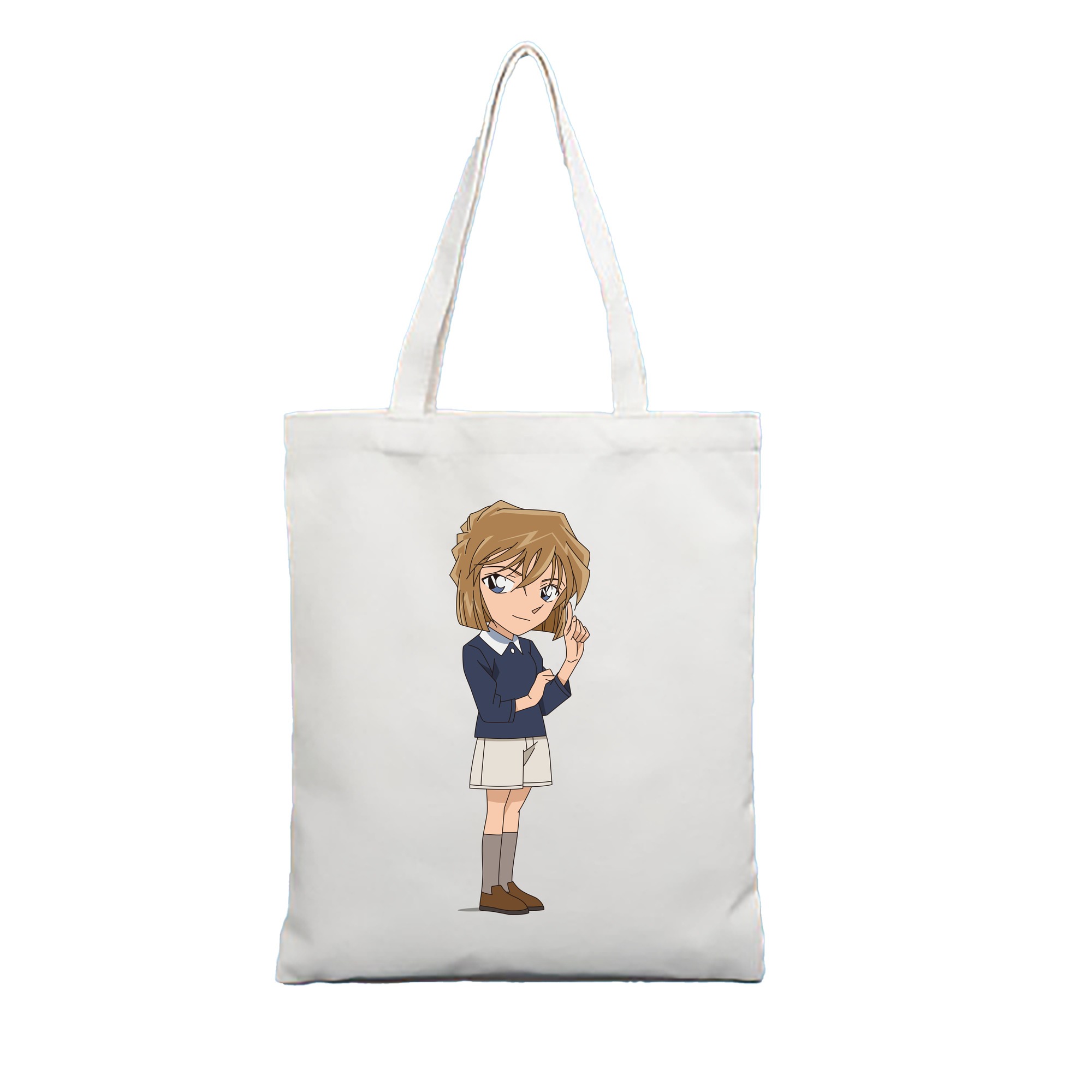 （画像用） 名探偵コナン 灰原 哀 はいばら あい Detective Conan Anita Hailey、Vi Graythorn Haibara Ai 縦型キャンバス生地手提げバッグ　トートバッグ