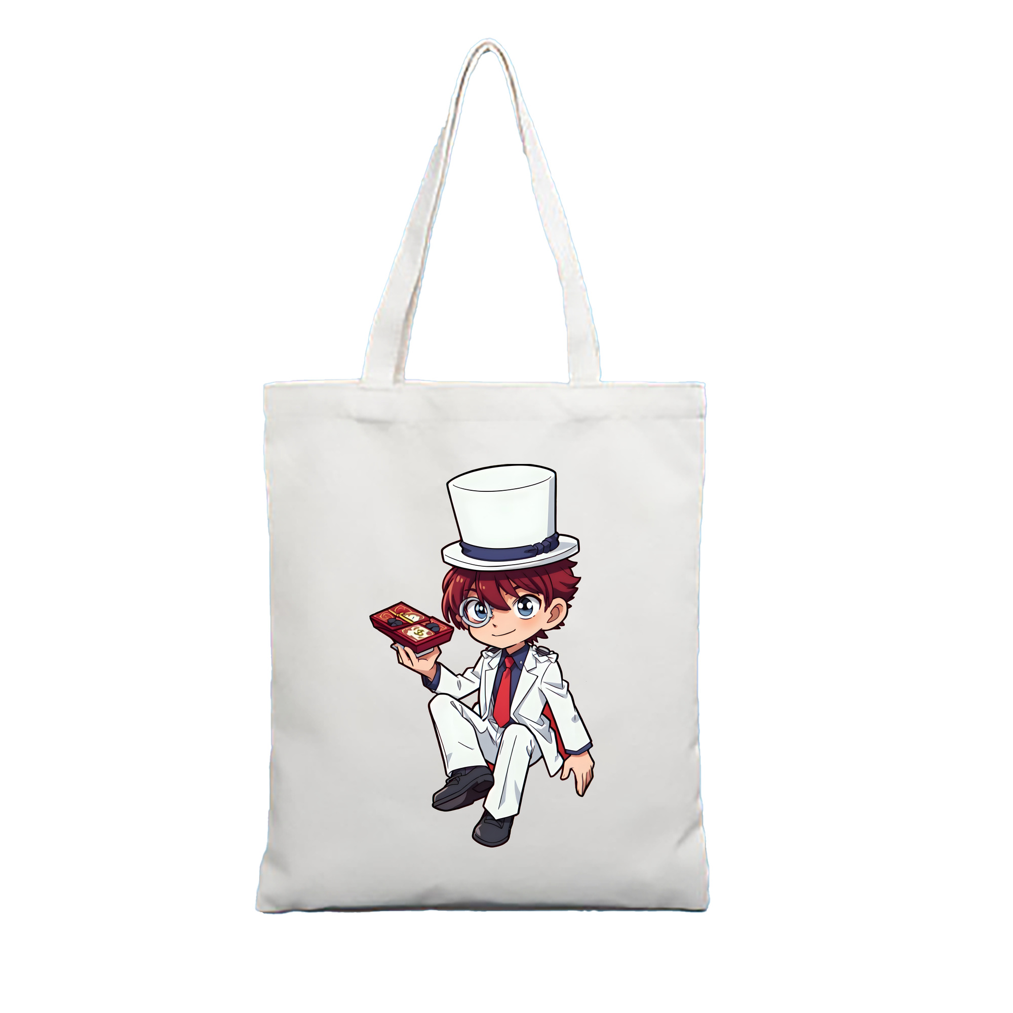 （画像用） 名探偵コナン くろば かいと Detective Conan Kuroba Kaito 縦型キャンバス生地手提げバッグ　トートバッグ