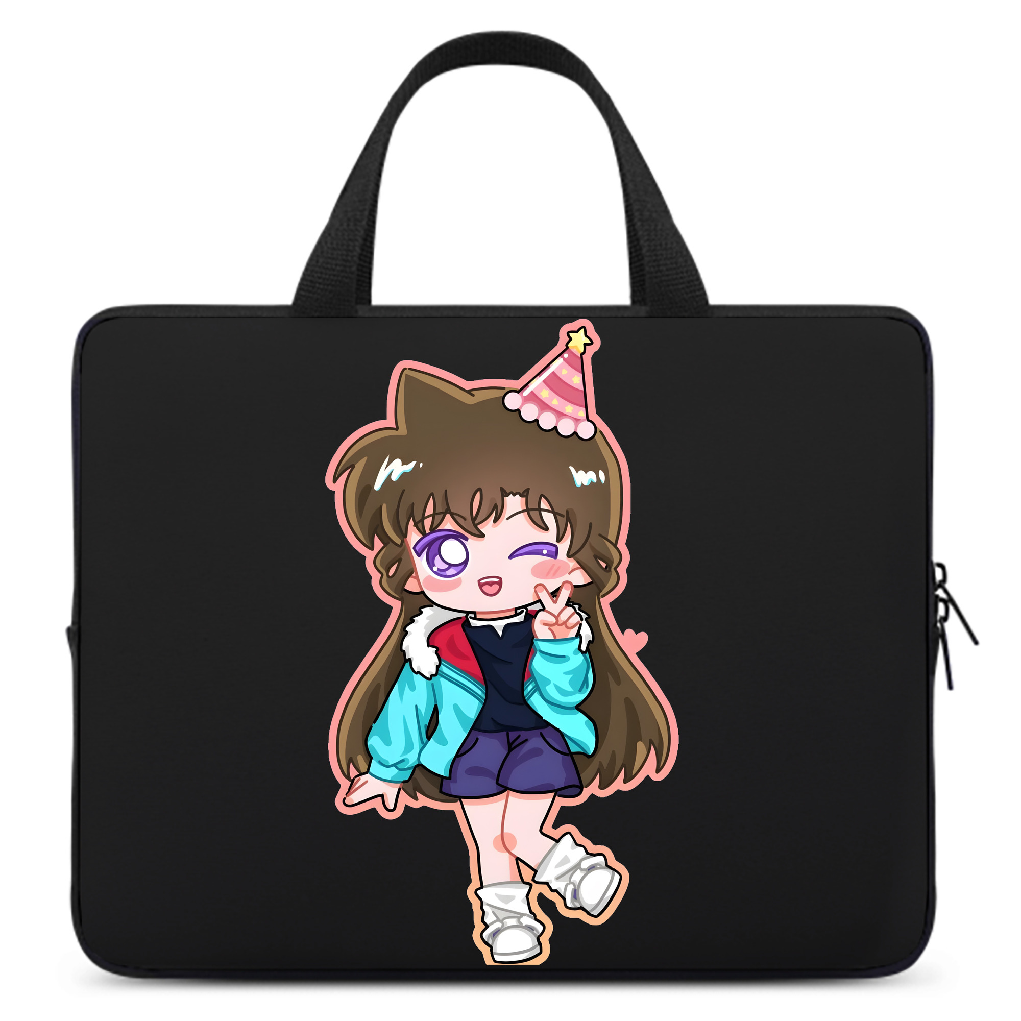 （画像用） 名探偵コナン 毛利 蘭 もうり らん、モーリ ラン Detective Conan Rachel Moore 手提げノートパソコンバッグ
