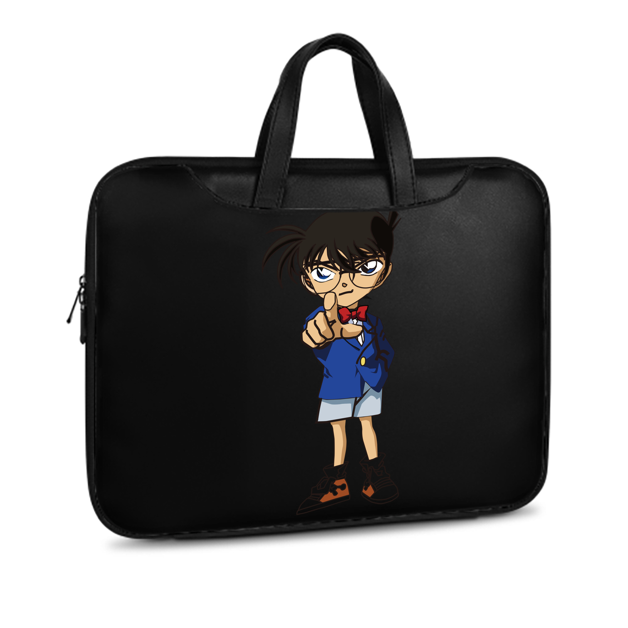 （画像用） 名探偵コナン 江戸川 コナン Detective Conan Conan Edogawa レザーラップトップバッグ　ノートパソコンケース