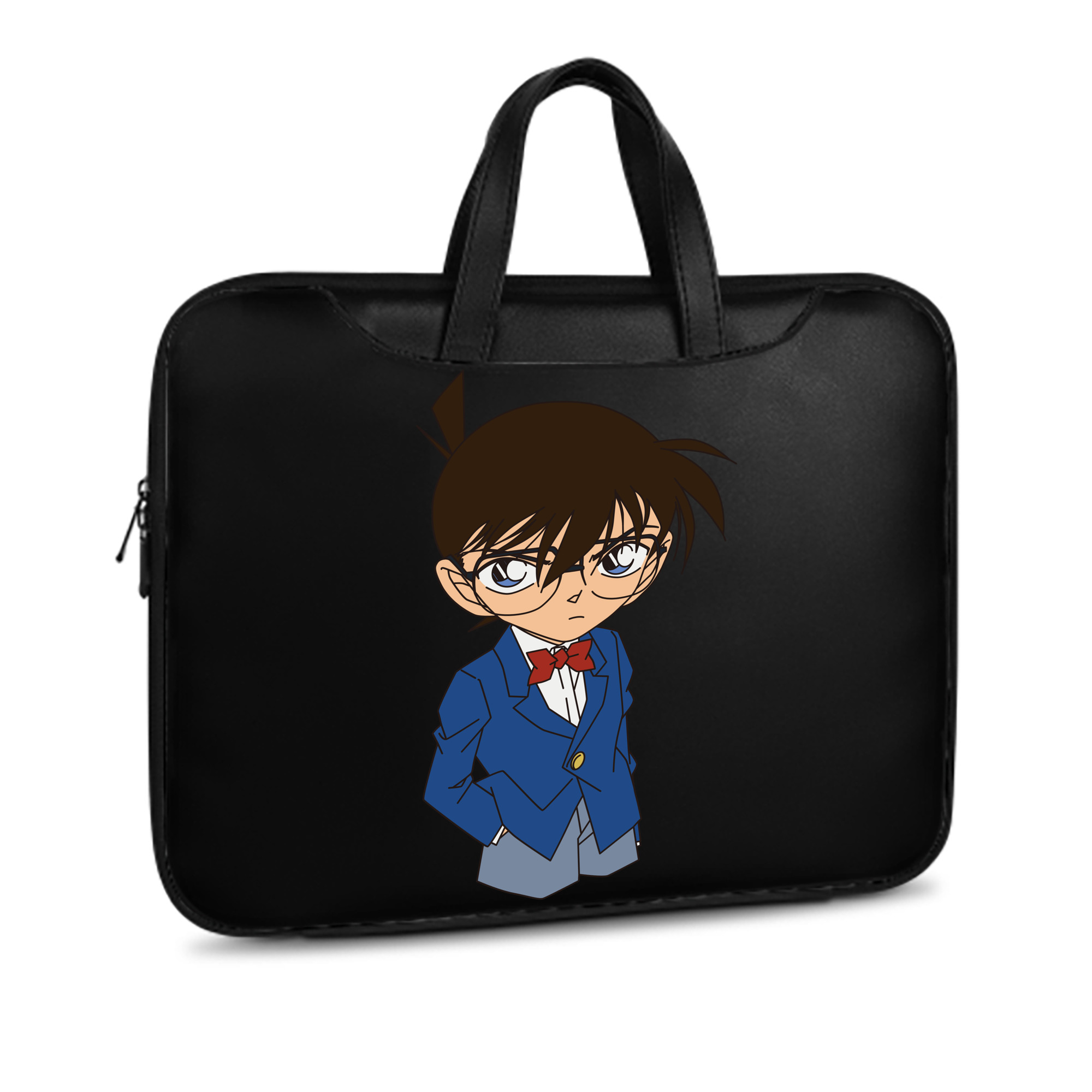 （画像用） 名探偵コナン 江戸川 コナン Detective Conan Conan Edogawa レザーラップトップバッグ　ノートパソコンケース