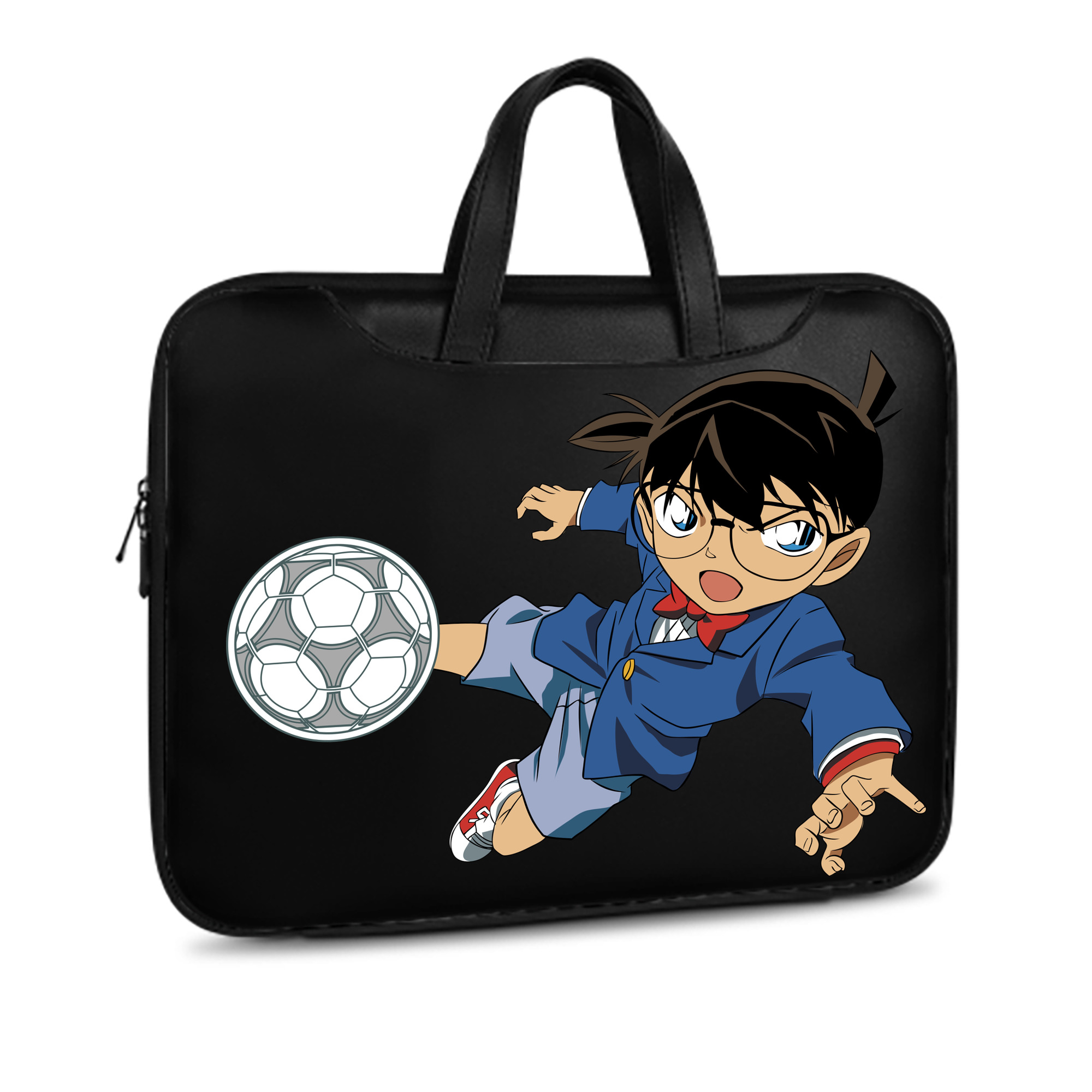 （画像用） 名探偵コナン 江戸川 コナン Detective Conan Conan Edogawa レザーラップトップバッグ　ノートパソコンケース