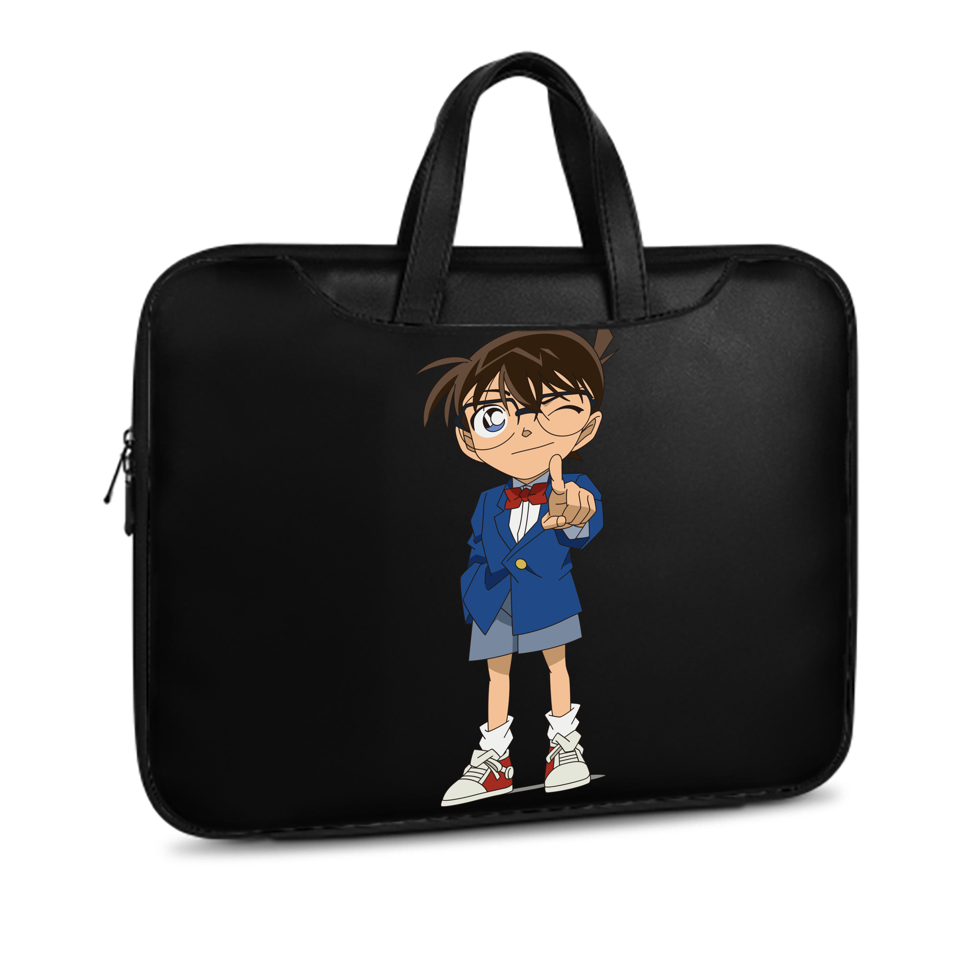 （画像用） 名探偵コナン 江戸川 コナン Detective Conan Conan Edogawa レザーラップトップバッグ　ノートパソコンケース