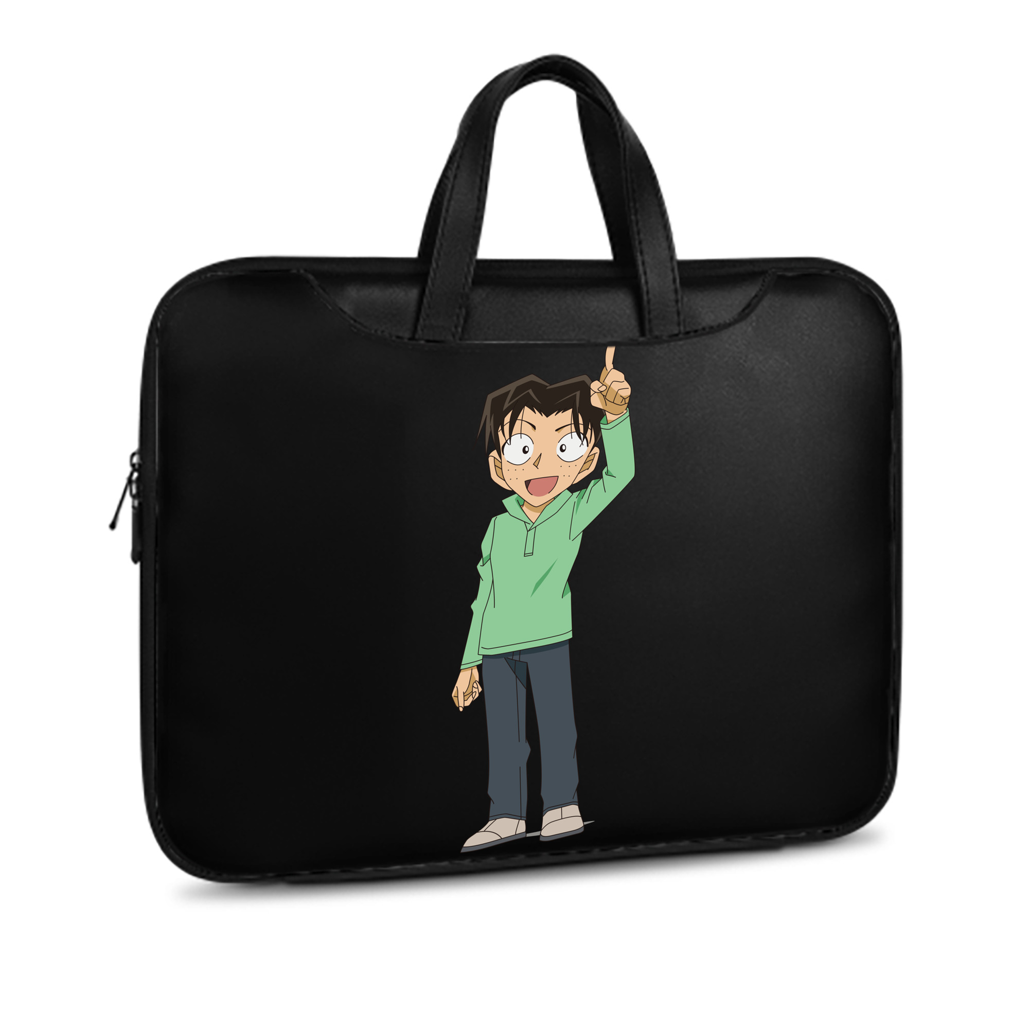 （画像用） 名探偵コナン 円谷 光彦 つぶらや みつひこ Detective Conan Mitch Tennyson レザーラップトップバッグ　ノートパソコンケース