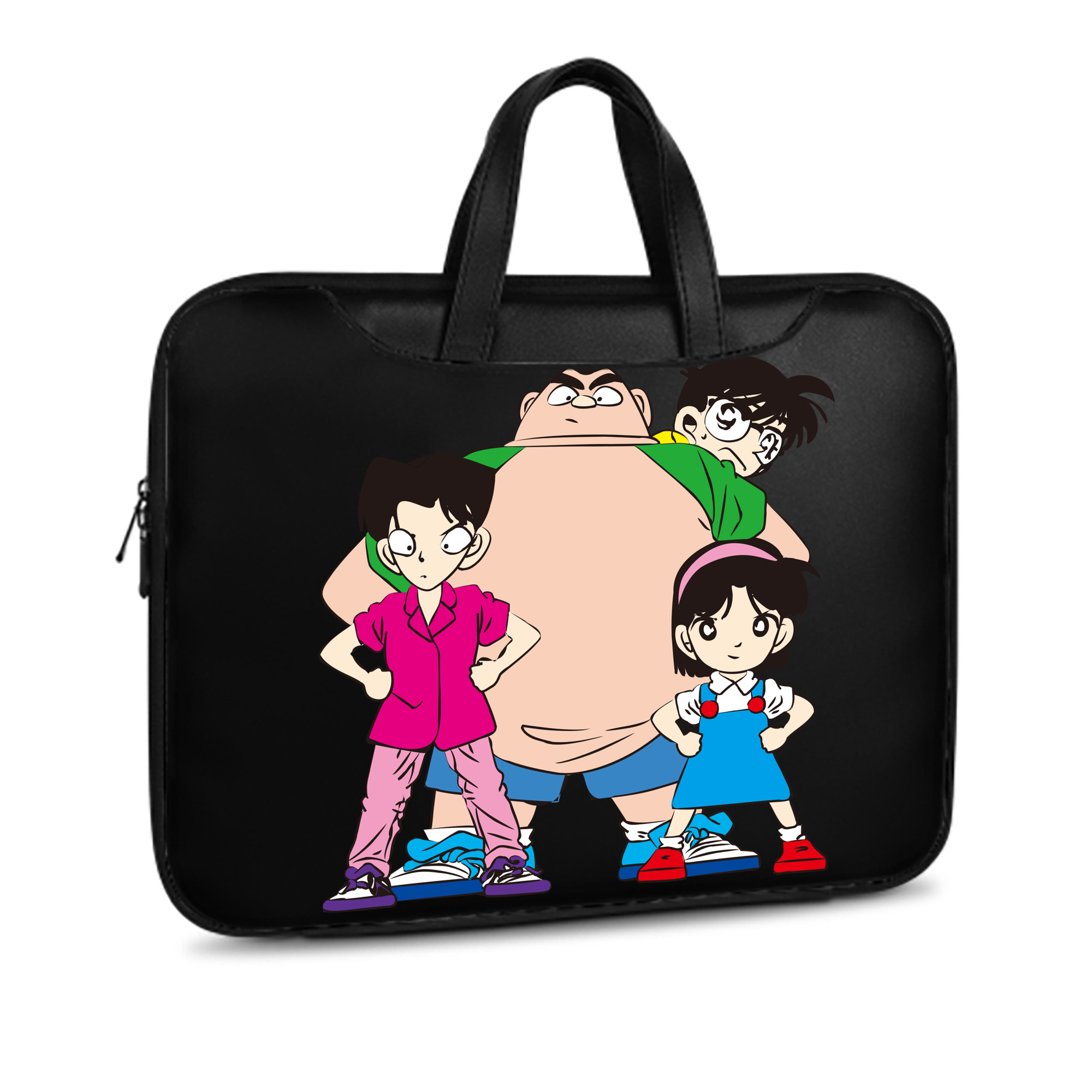 （画像用） 名探偵コナン Detective Conan レザーラップトップバッグ　ノートパソコンケース
