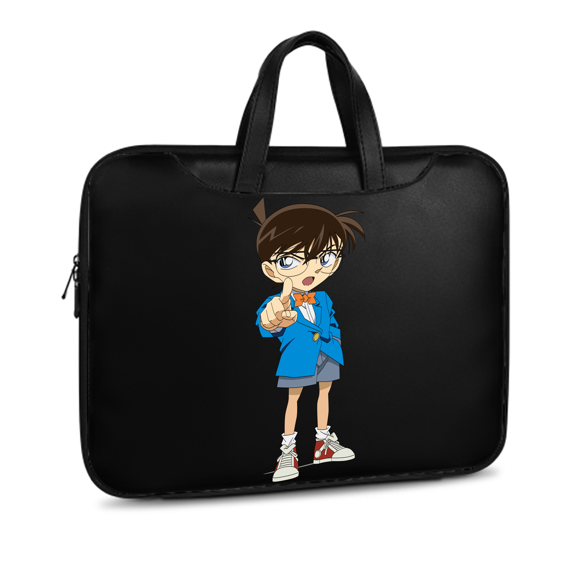 （画像用） 名探偵コナン 江戸川 コナン Detective Conan Conan Edogawa レザーラップトップバッグ　ノートパソコンケース