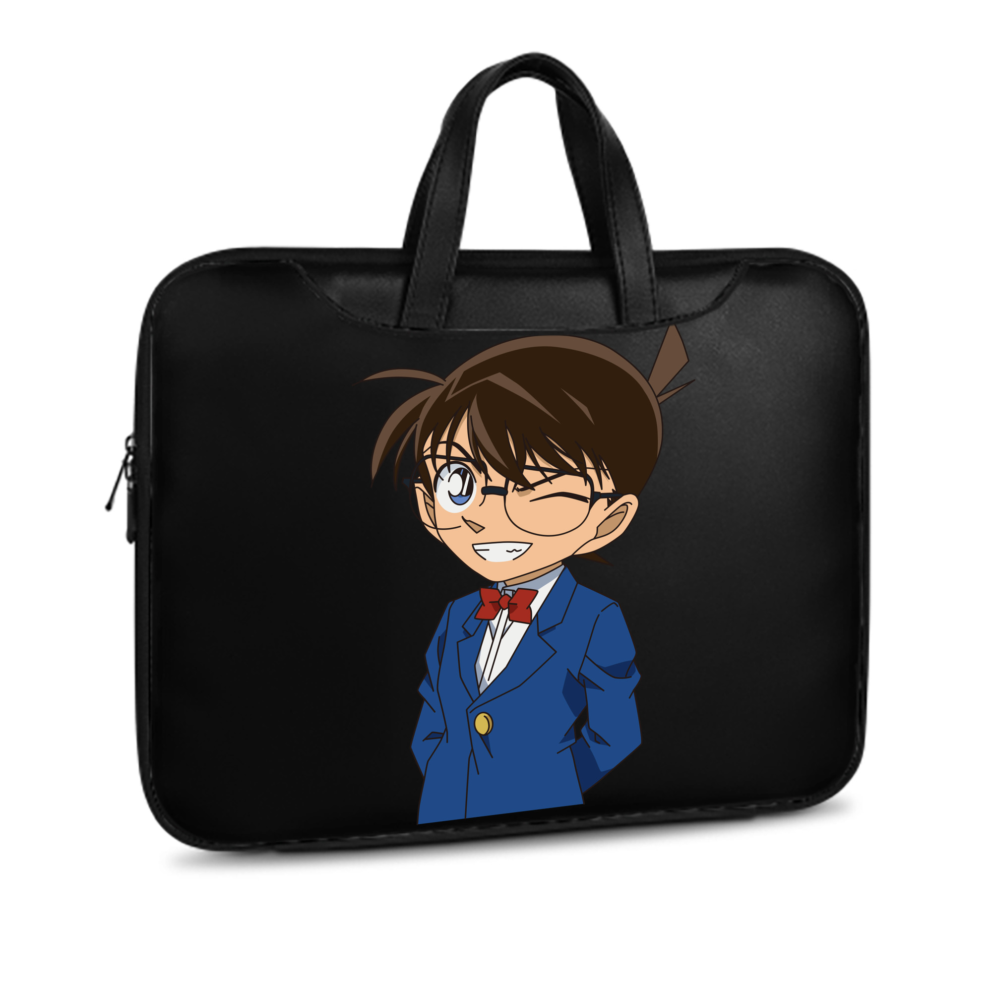 （画像用） 名探偵コナン 江戸川 コナン Detective Conan Conan Edogawa レザーラップトップバッグ　ノートパソコンケース