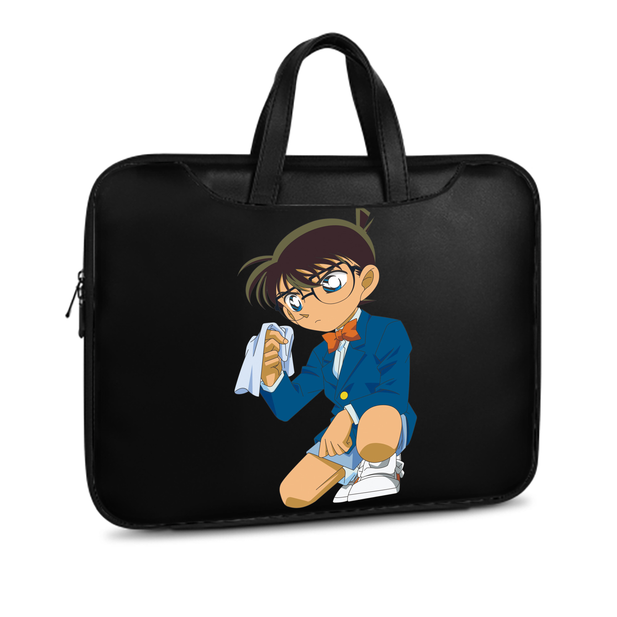 （画像用） 名探偵コナン 江戸川 コナン Detective Conan Conan Edogawa レザーラップトップバッグ　ノートパソコンケース