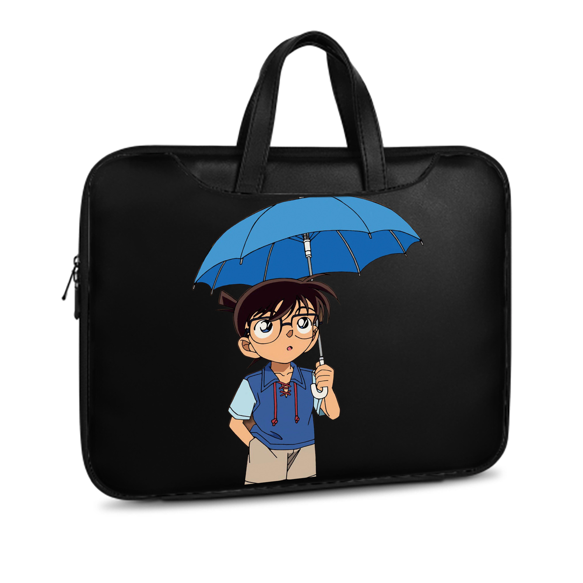 （画像用） 名探偵コナン 江戸川 コナン Detective Conan Conan Edogawa レザーラップトップバッグ　ノートパソコンケース