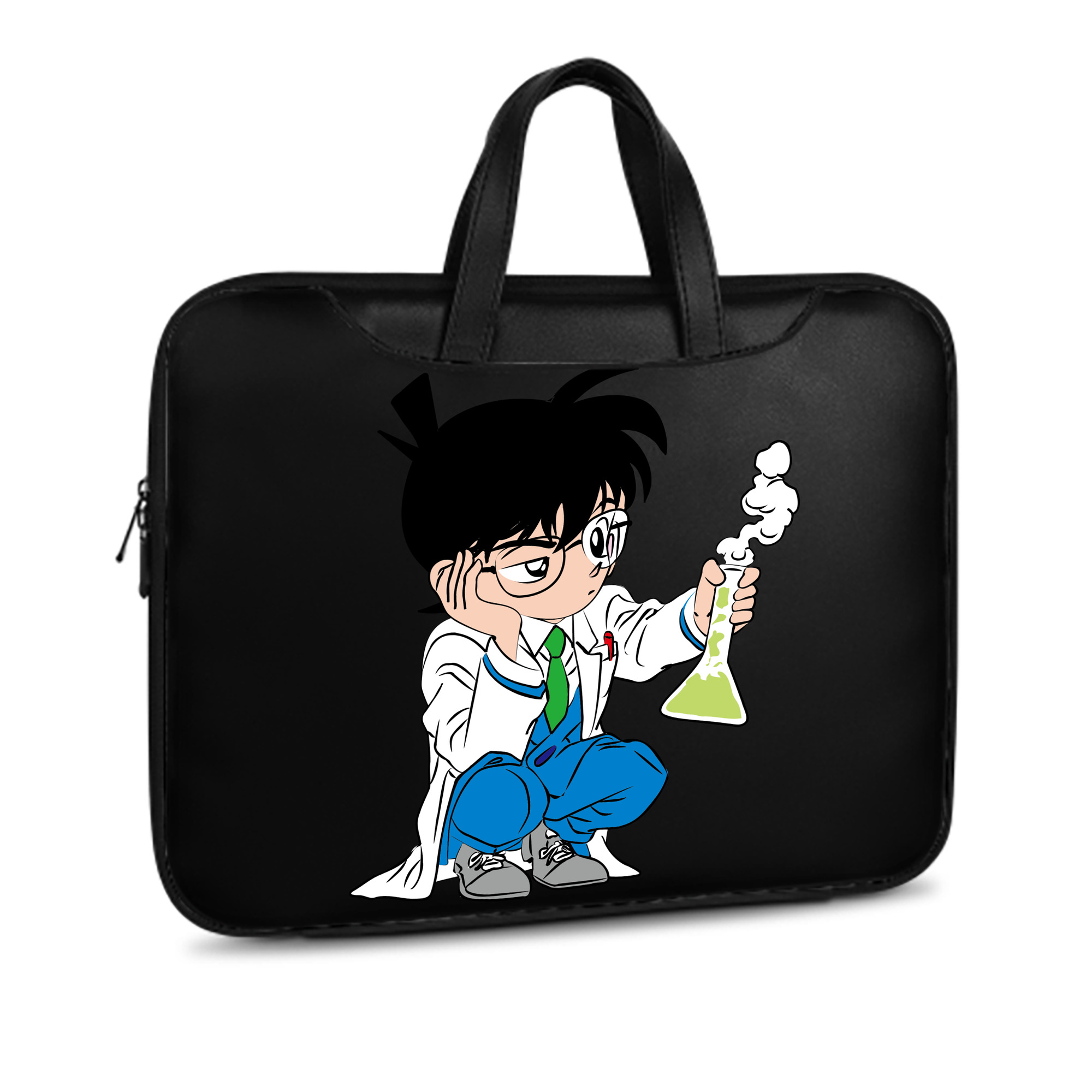 （画像用） 名探偵コナン 江戸川 コナン Detective Conan Conan Edogawa レザーラップトップバッグ　ノートパソコンケース