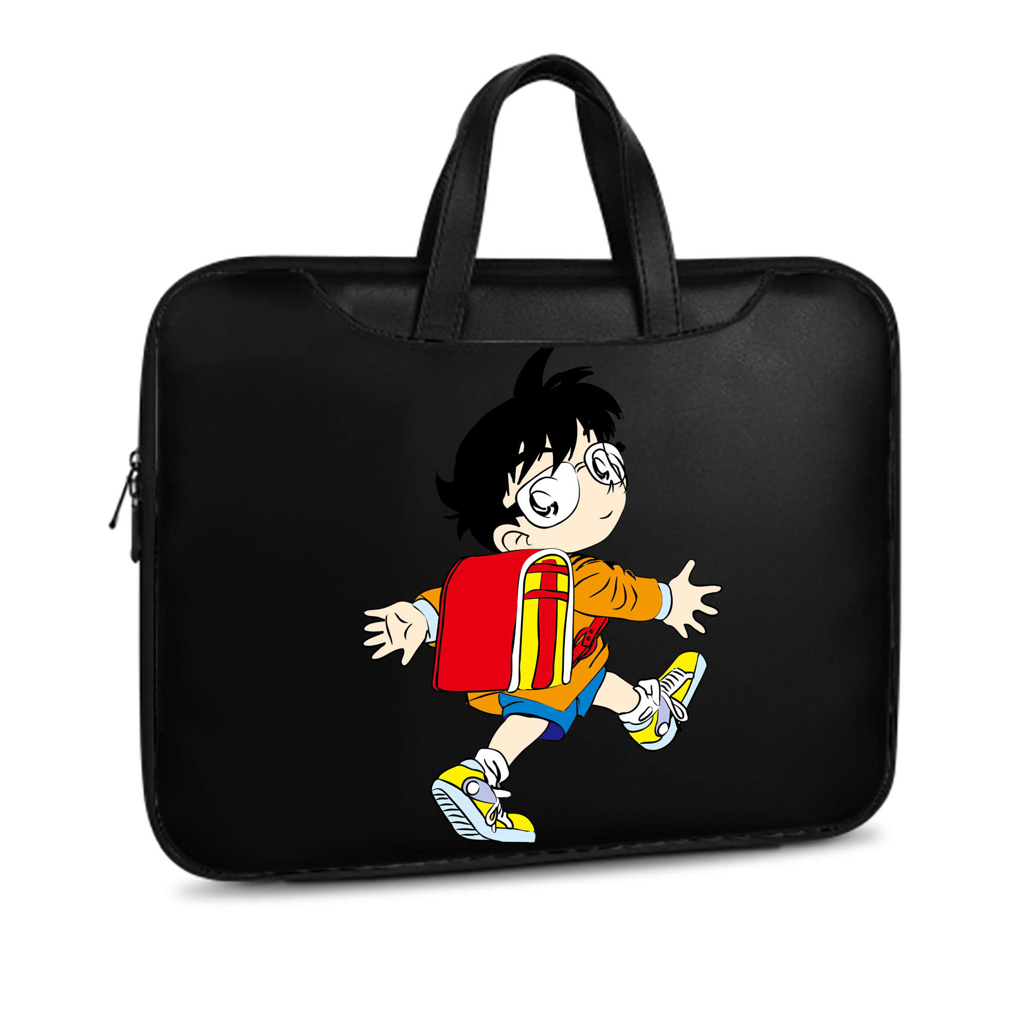 （画像用） 名探偵コナン 江戸川 コナン Detective Conan Conan Edogawa レザーラップトップバッグ　ノートパソコンケース