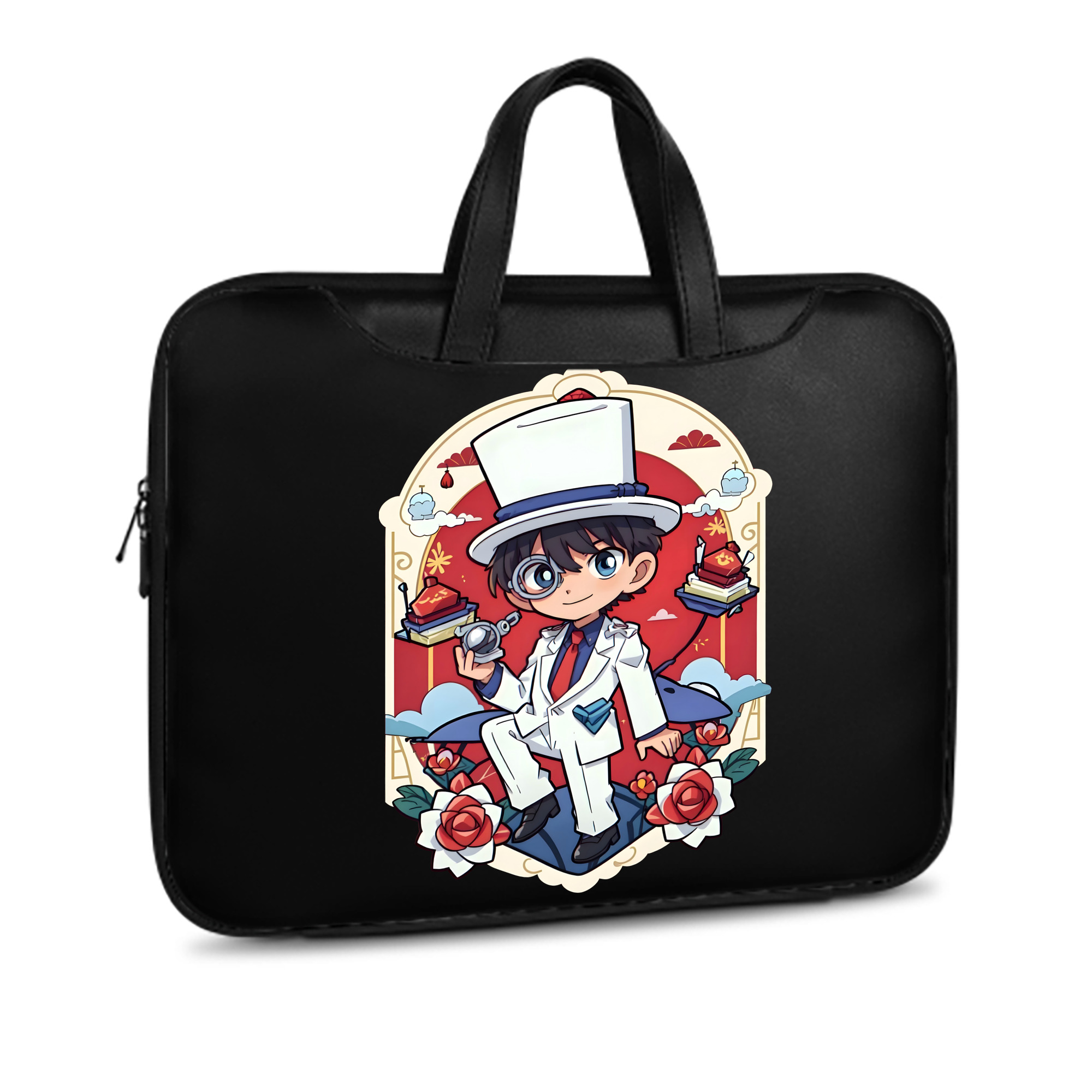 （画像用） 名探偵コナン くろば かいと Detective Conan Kuroba Kaito レザーラップトップバッグ　ノートパソコンケース