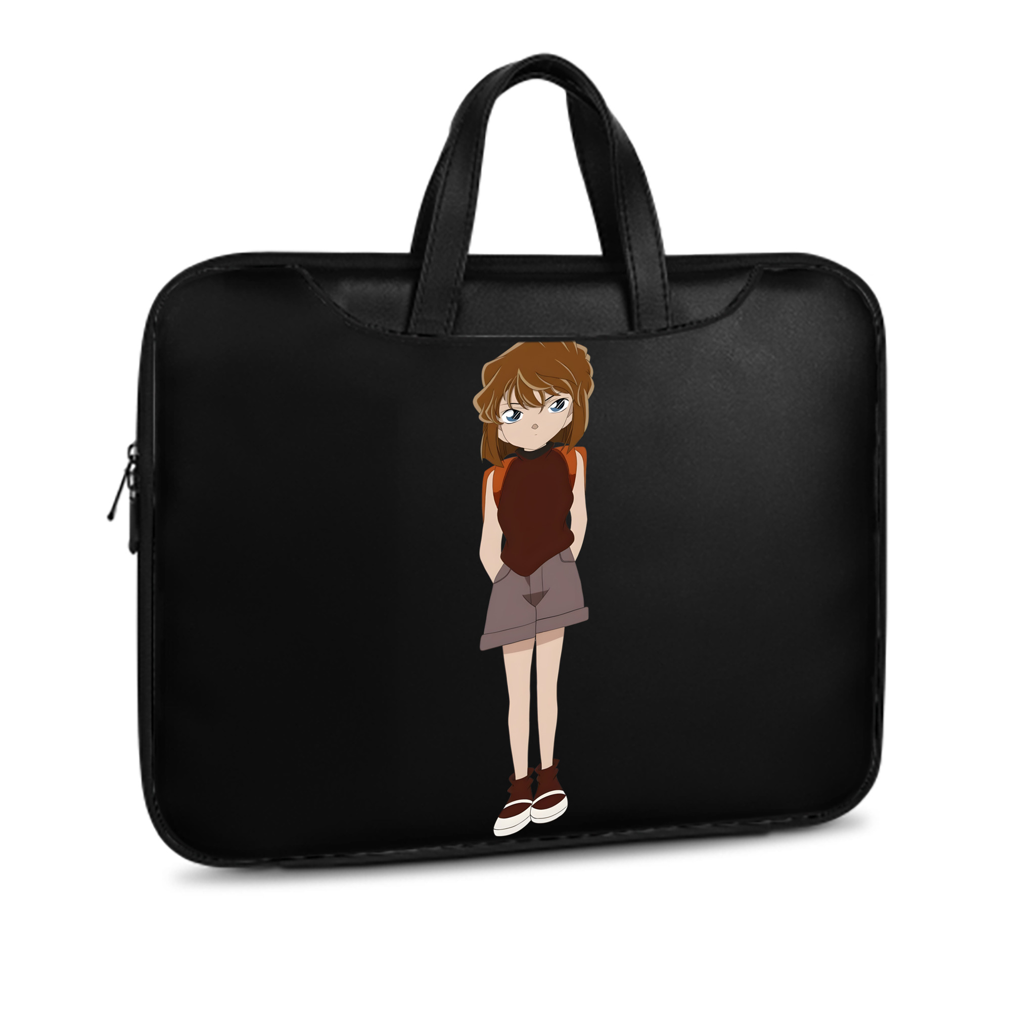 （画像用） 名探偵コナン 灰原 哀 はいばら あい Detective Conan Anita Hailey、Vi Graythorn Haibara Ai レザーラップトップバッグ　ノートパソコンケース