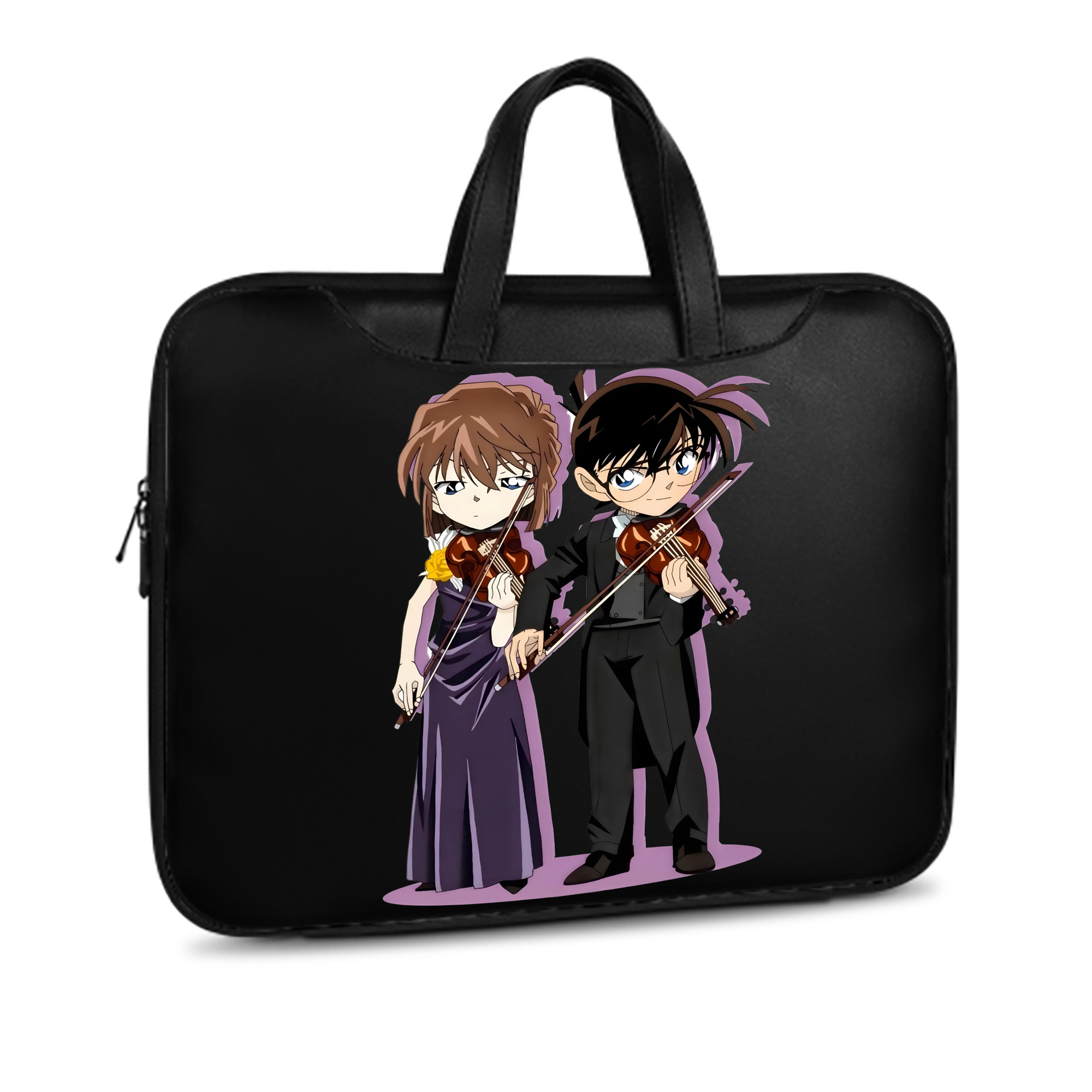 （画像用） 名探偵コナン 灰原 哀 はいばら あい Detective Conan Anita Hailey、Vi Graythorn Haibara Ai レザーラップトップバッグ　ノートパソコンケース