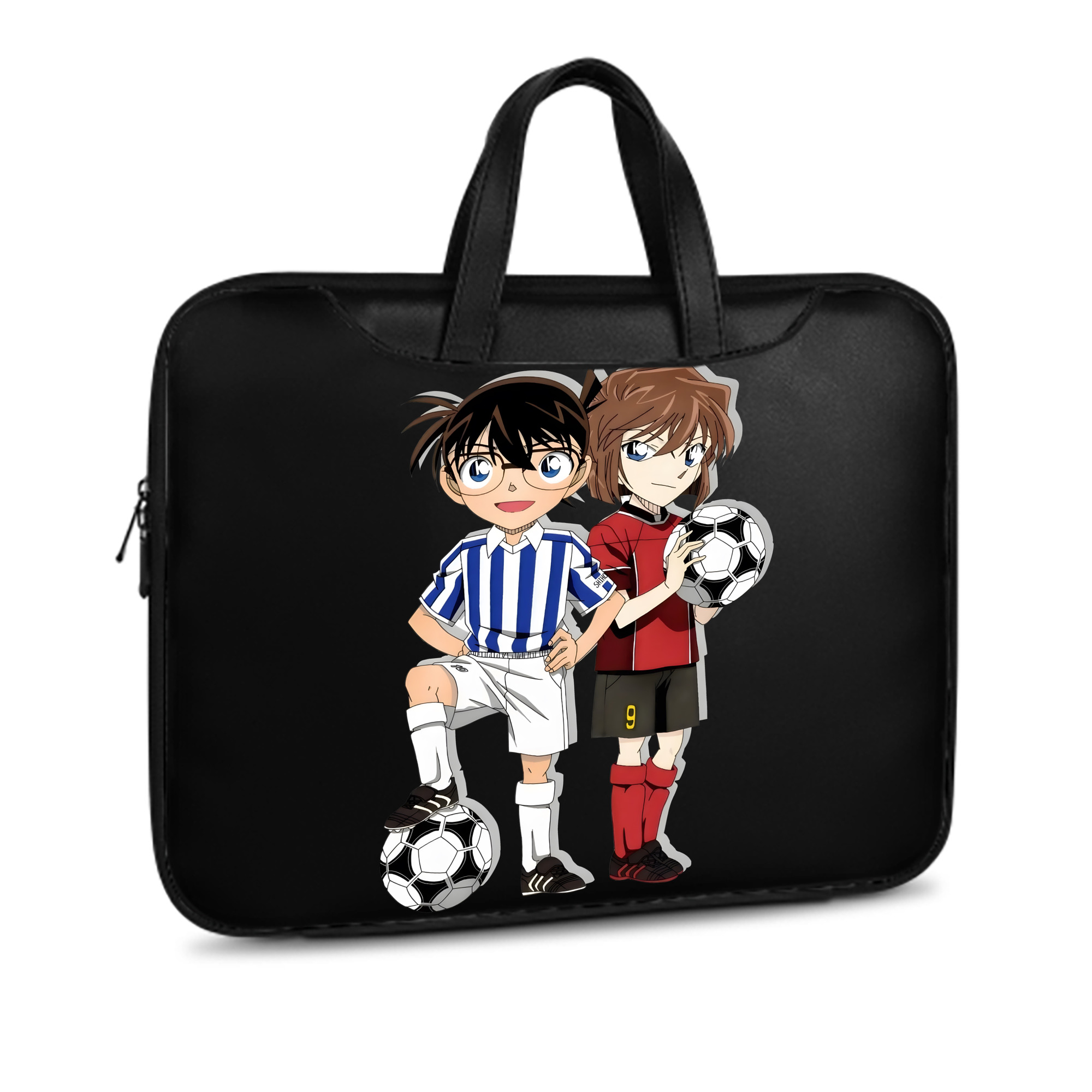 （画像用） 名探偵コナン 灰原 哀 はいばら あい Detective Conan Anita Hailey、Vi Graythorn Haibara Ai レザーラップトップバッグ　ノートパソコンケース