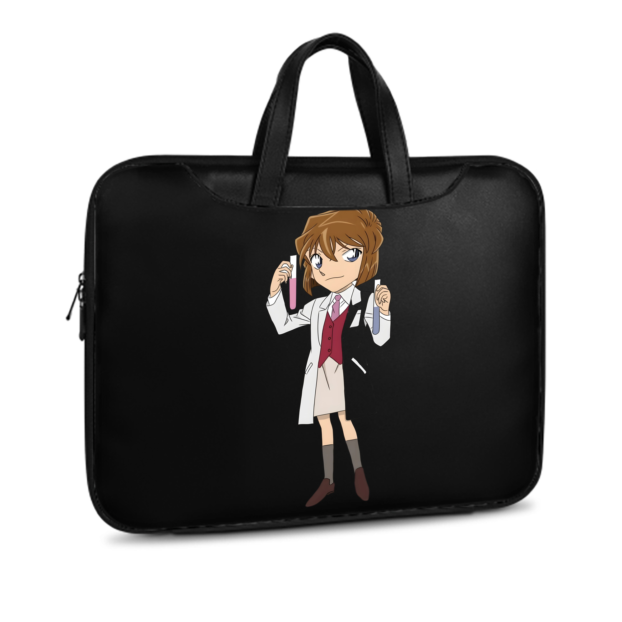 （画像用） 名探偵コナン 灰原 哀 はいばら あい Detective Conan Anita Hailey、Vi Graythorn Haibara Ai レザーラップトップバッグ　ノートパソコンケース