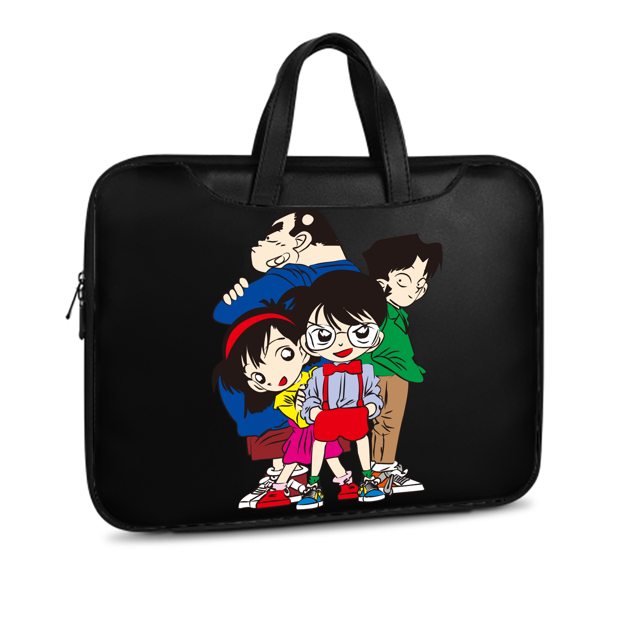 （画像用） 名探偵コナン Detective Conan レザーラップトップバッグ　ノートパソコンケース