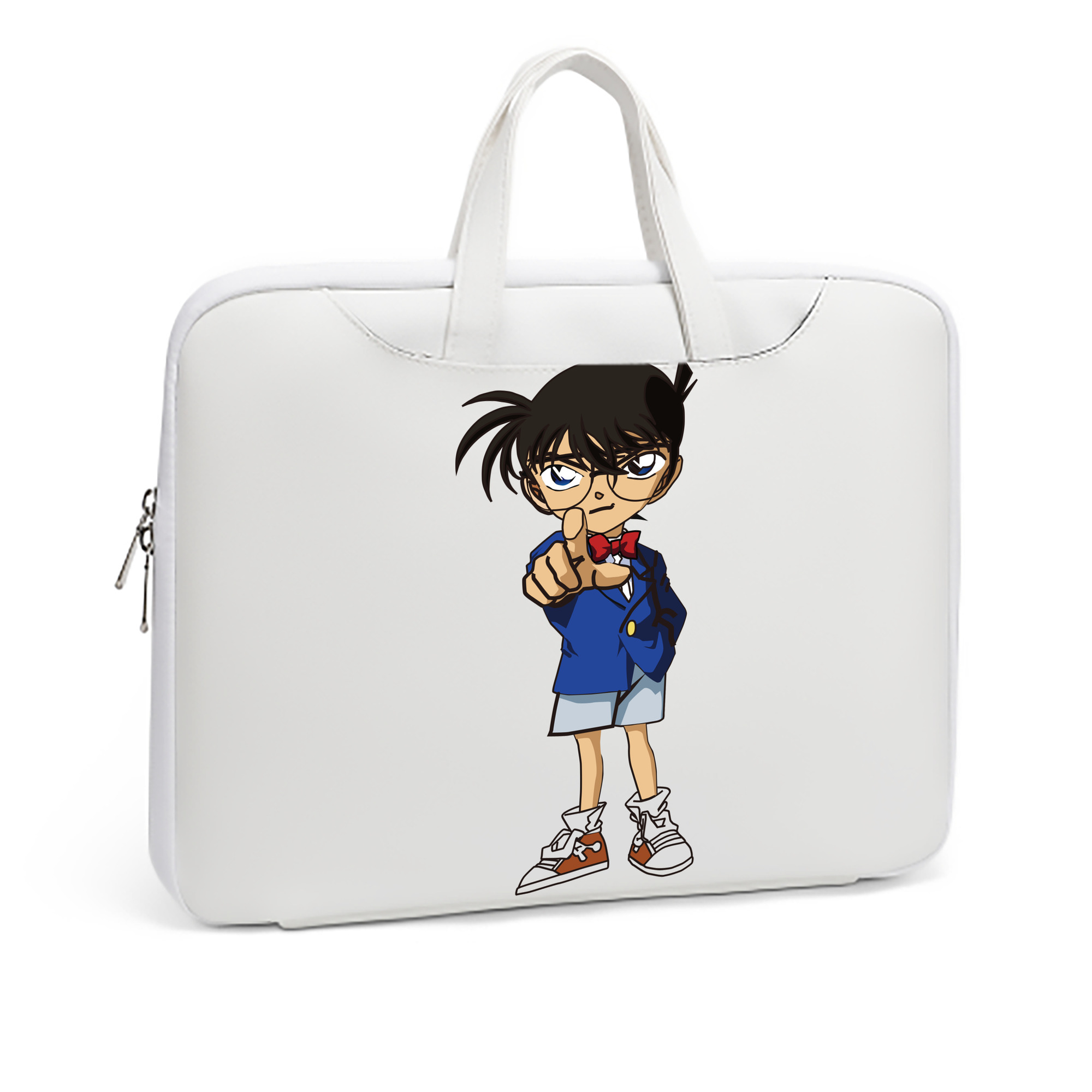 （画像用） 名探偵コナン 江戸川 コナン Detective Conan Conan Edogawa レザーラップトップバッグ　ノートパソコンケース