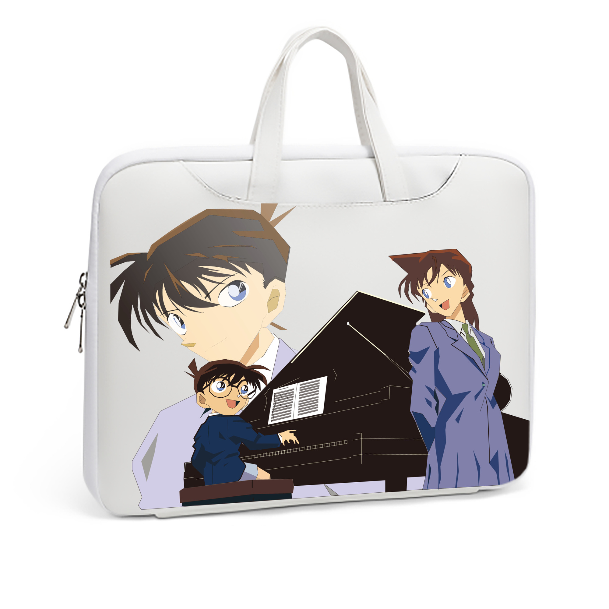 （画像用） 名探偵コナン 毛利 蘭 もうり らん、モーリ ラン Detective Conan Rachel Moore レザーラップトップバッグ　ノートパソコンケース