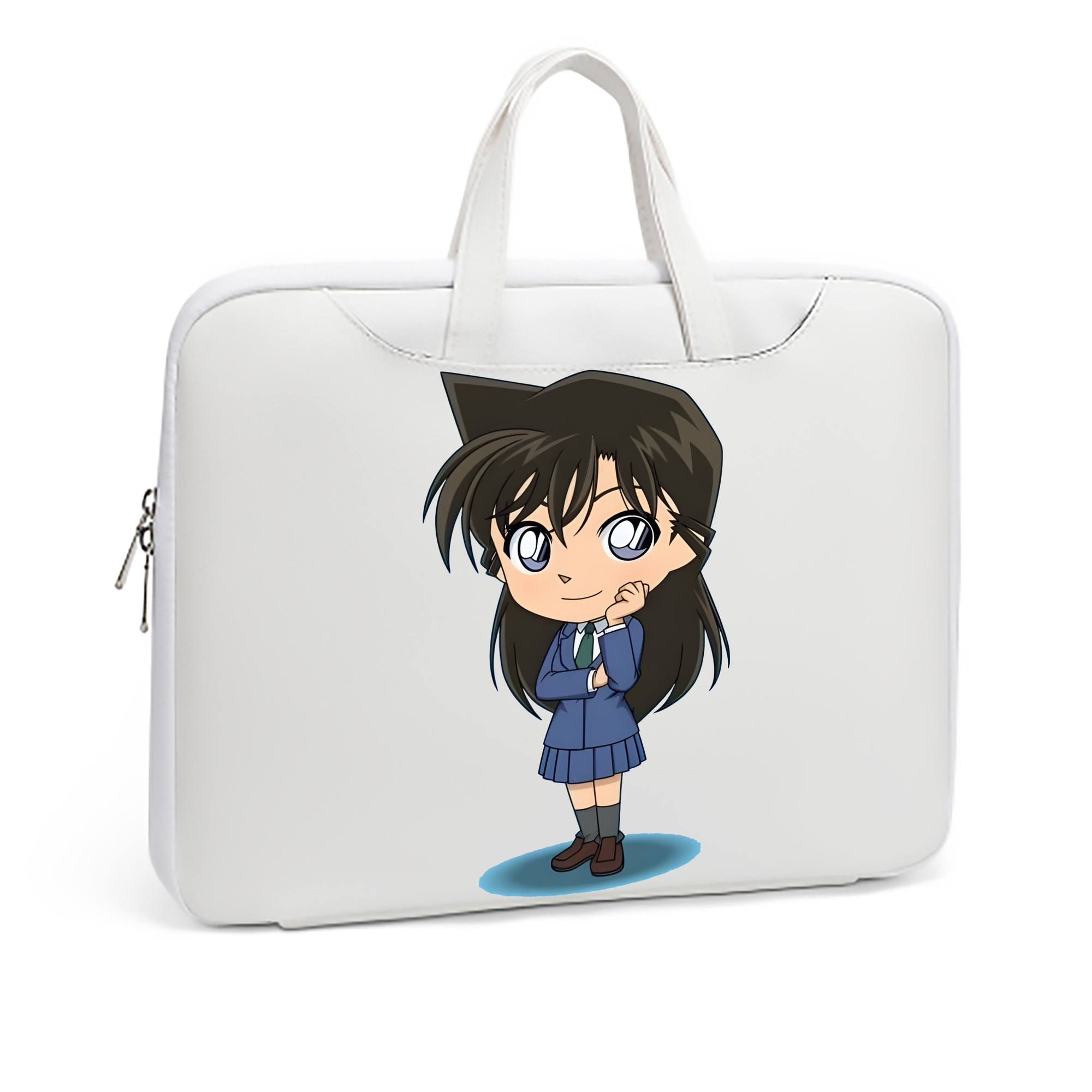（画像用） 名探偵コナン 毛利 蘭 もうり らん、モーリ ラン Detective Conan Rachel Moore レザーラップトップバッグ　ノートパソコンケース
