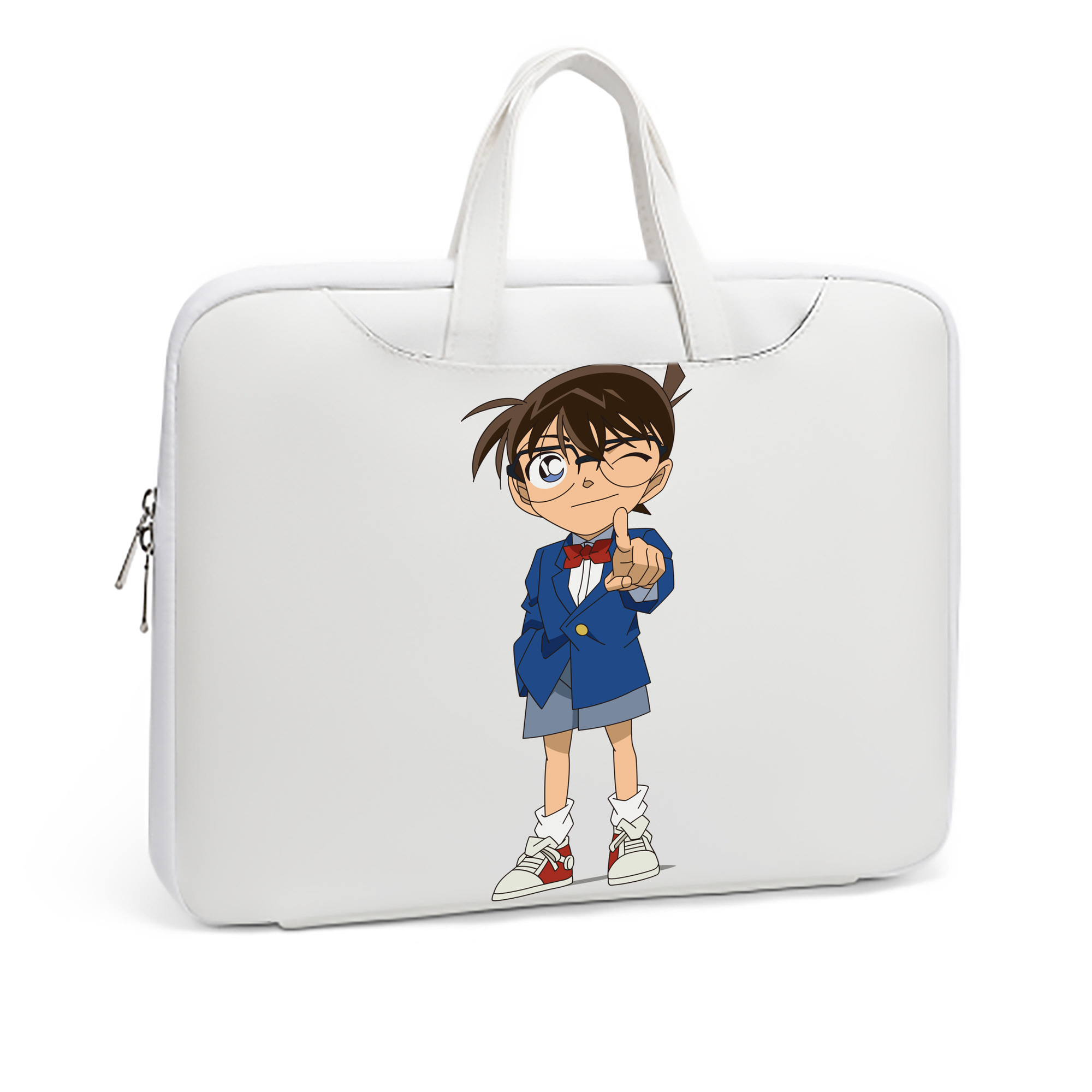 （画像用） 名探偵コナン 江戸川 コナン Detective Conan Conan Edogawa レザーラップトップバッグ　ノートパソコンケース