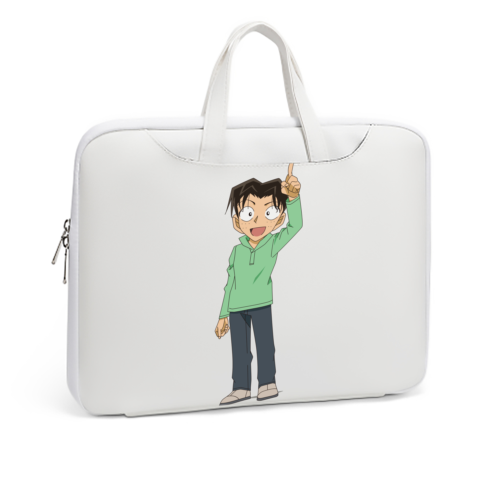 （画像用） 名探偵コナン 円谷 光彦 つぶらや みつひこ Detective Conan Mitch Tennyson レザーラップトップバッグ　ノートパソコンケース